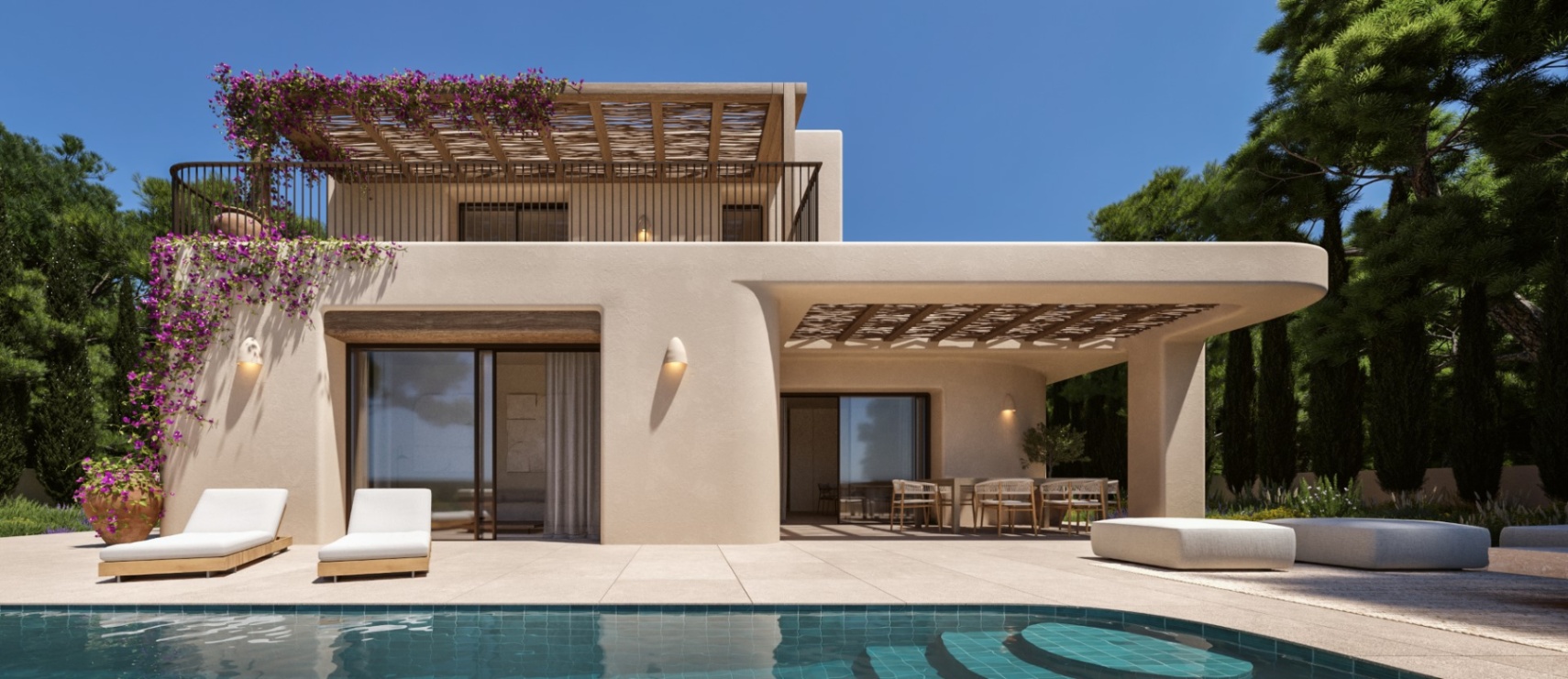 Javea New Build Villa with Terraces, Garden, and Sea Views