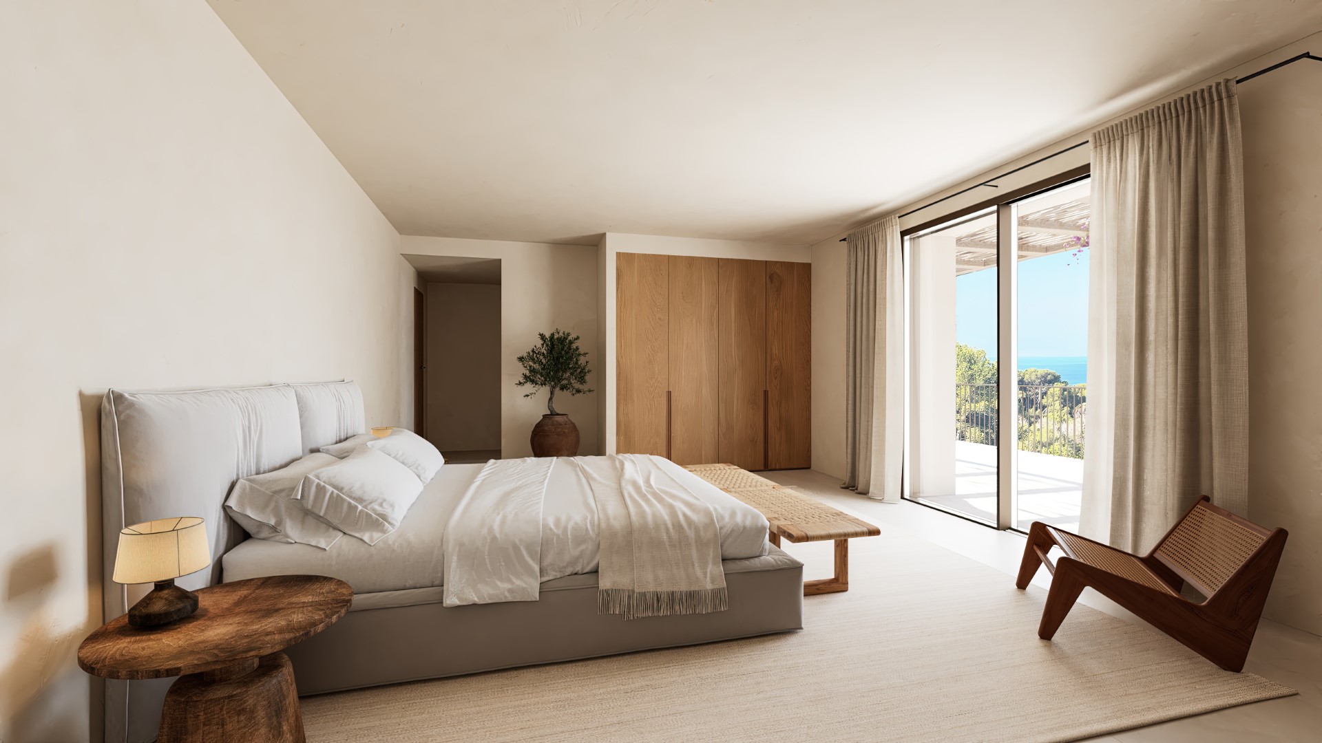 Javea New Build Villa with Terraces, Garden, and Sea Views