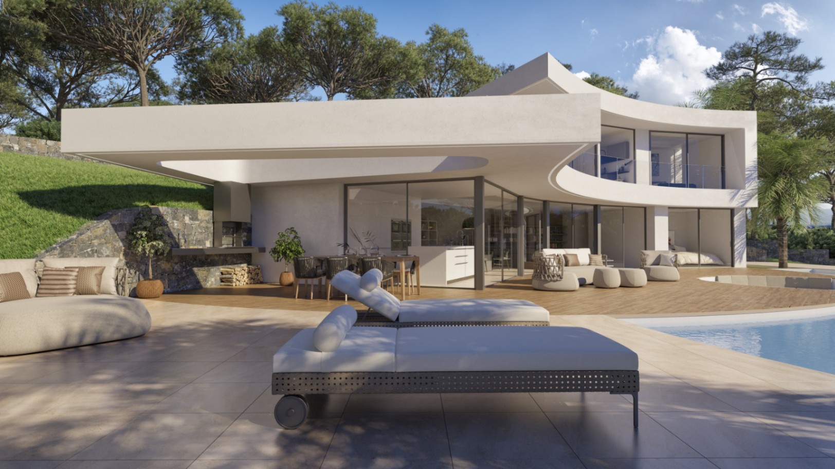 Luxury  Villa in Javea with Terraces and Garden