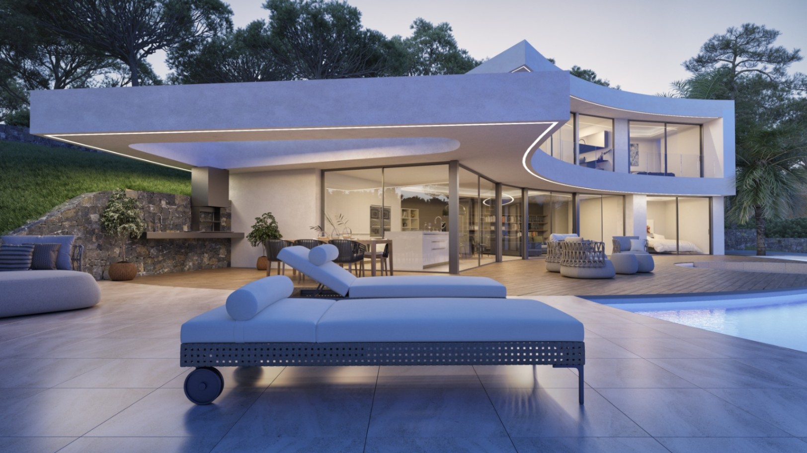 Luxury  Villa in Javea with Terraces and Garden