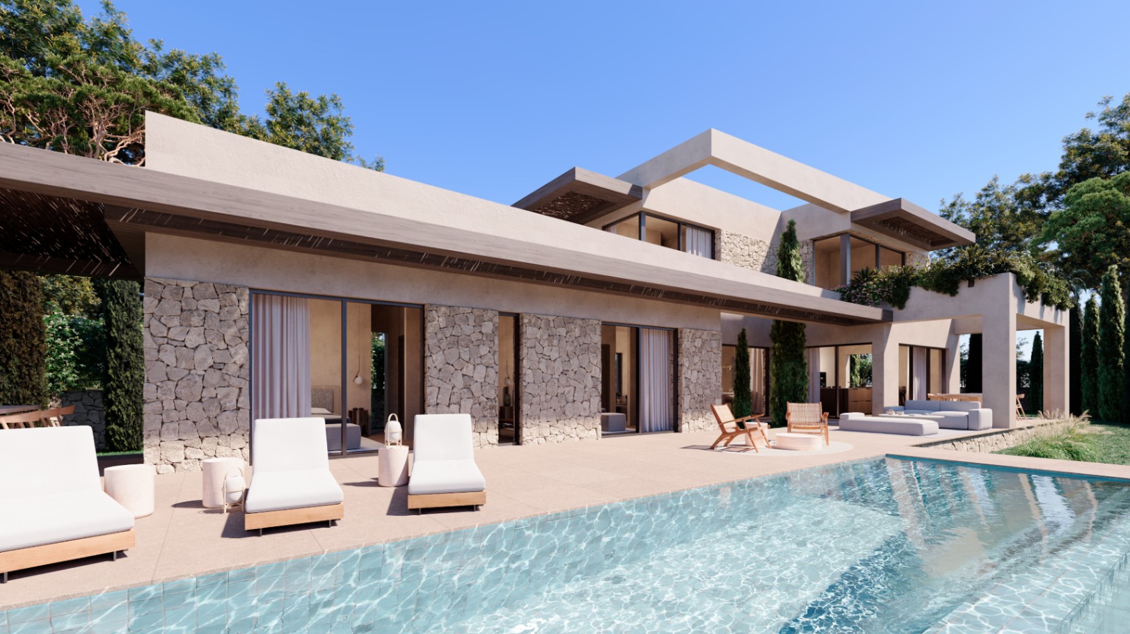 12561DA - Moderne villa met 4 slaapkamers in Javea met privézwembad en uitzicht op zee