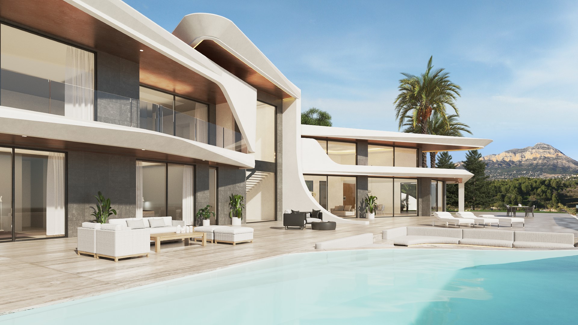 Three-Storey Villa in Javea with Private Pool and Gym