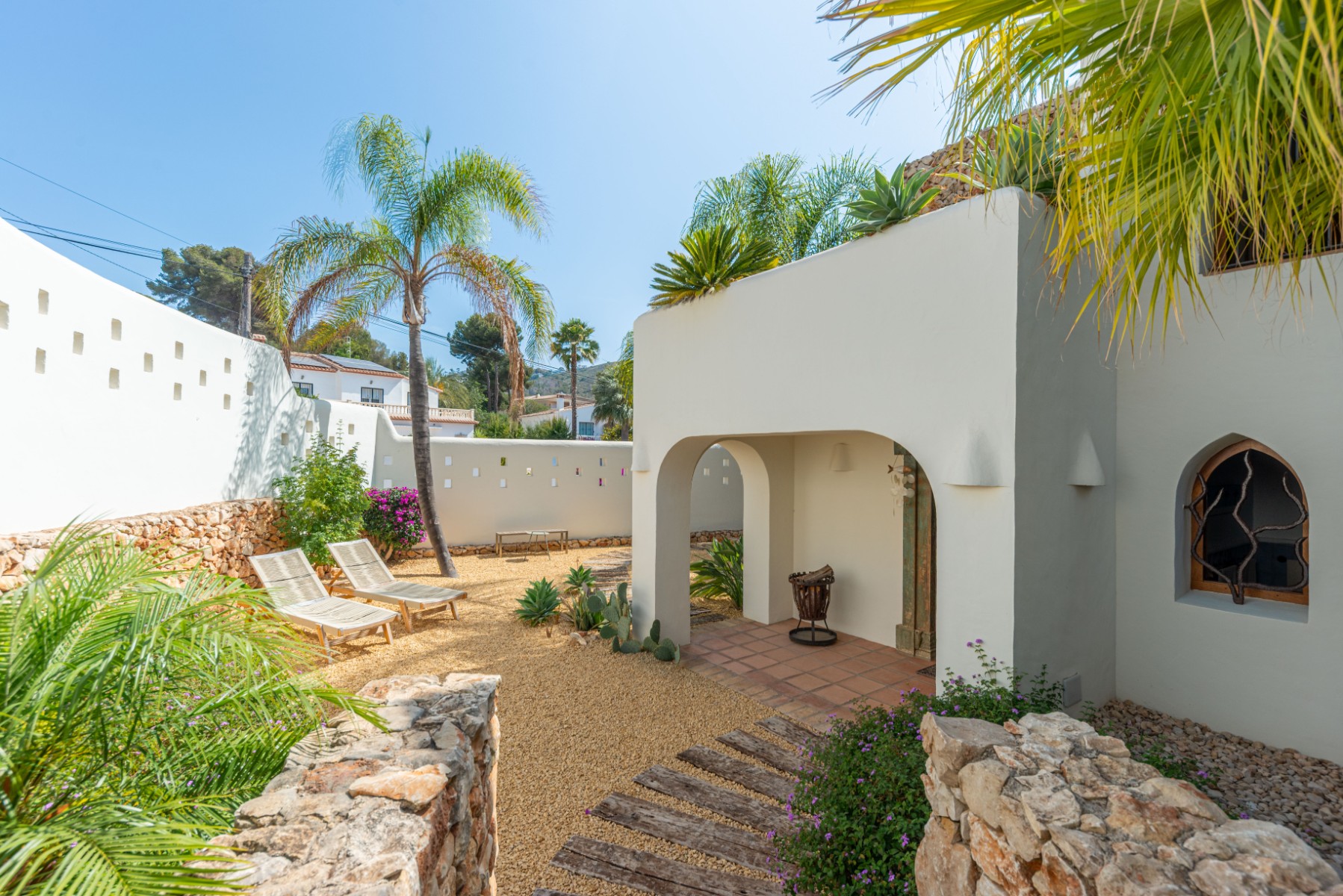 Moraira Property for Sale: Stylish Ibizan Villa Close to El Portet Beach