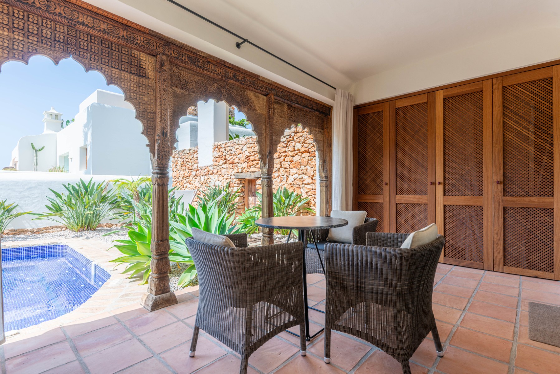 Moraira Property for Sale: Stylish Ibizan Villa Close to El Portet Beach