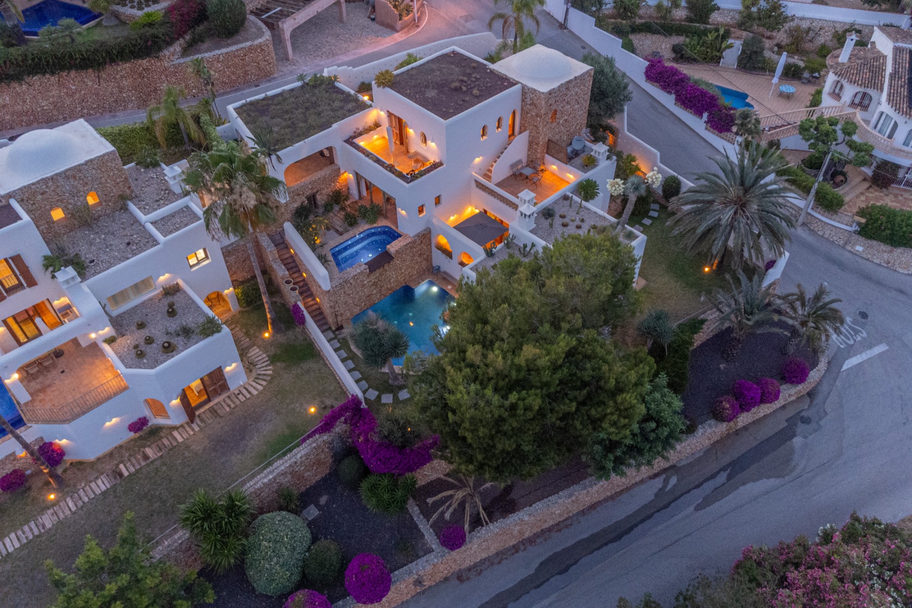 Moraira Property for Sale: Stylish Ibizan Villa Close to El Portet Beach