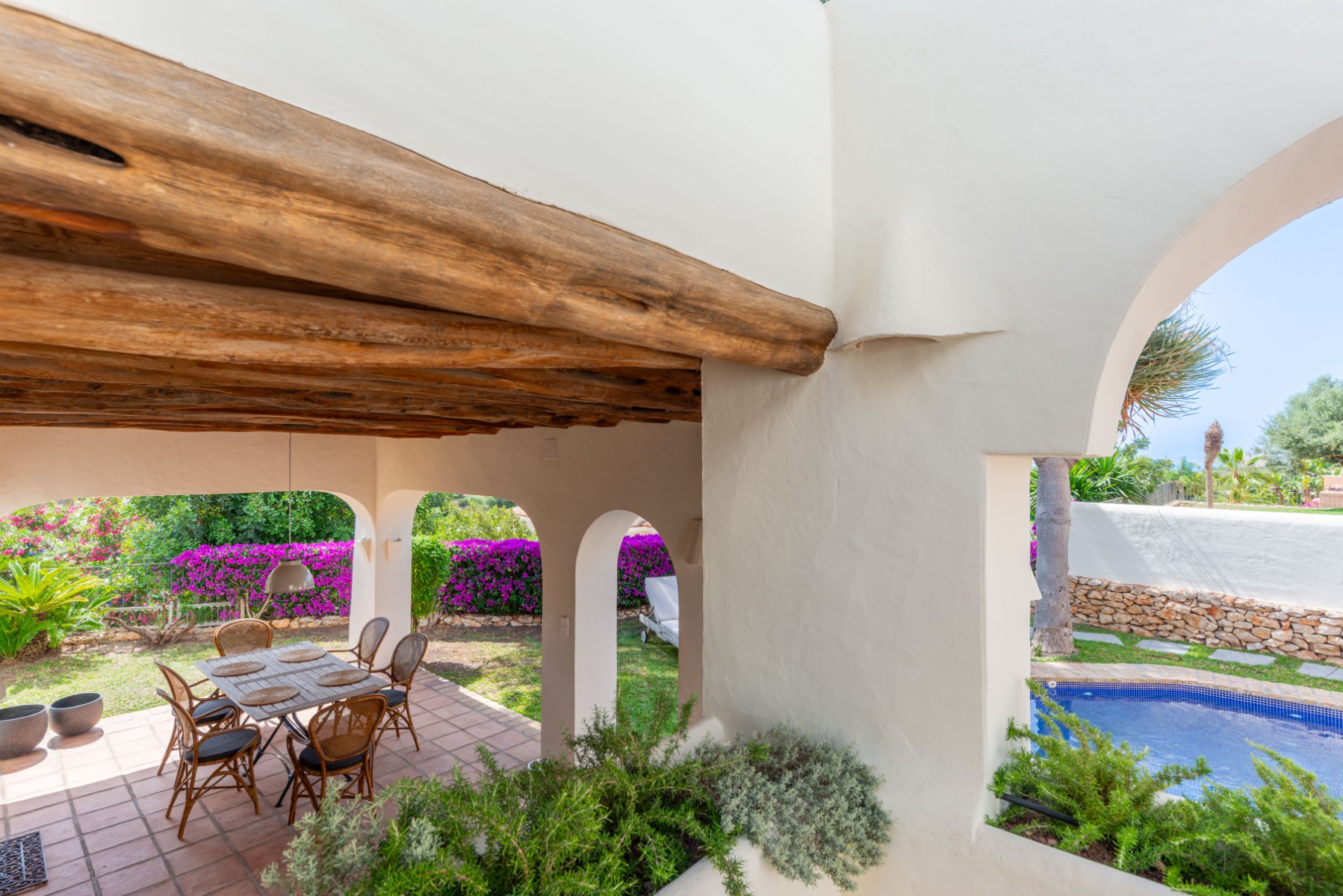 Moraira Property for Sale: Stylish Ibizan Villa Close to El Portet Beach