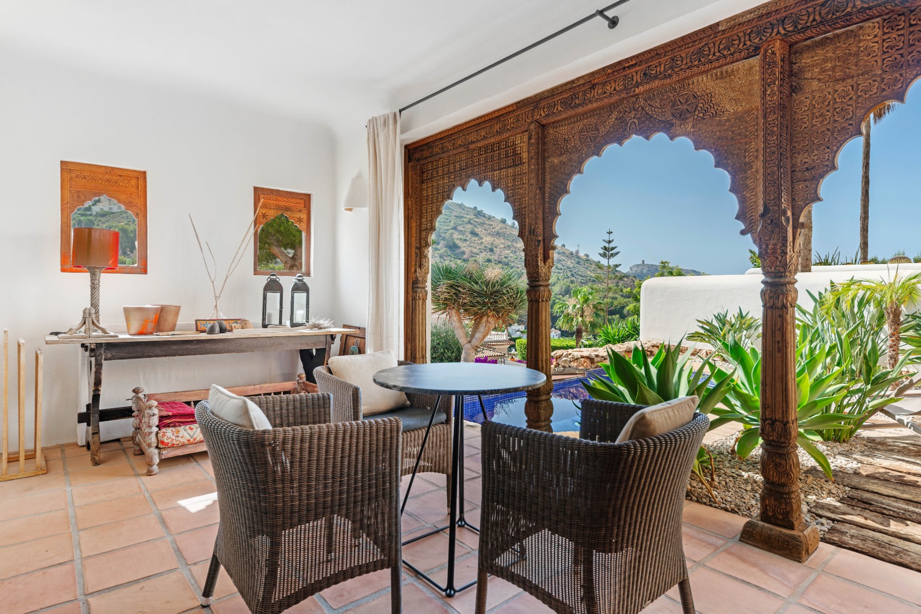 Moraira Property for Sale: Stylish Ibizan Villa Close to El Portet Beach