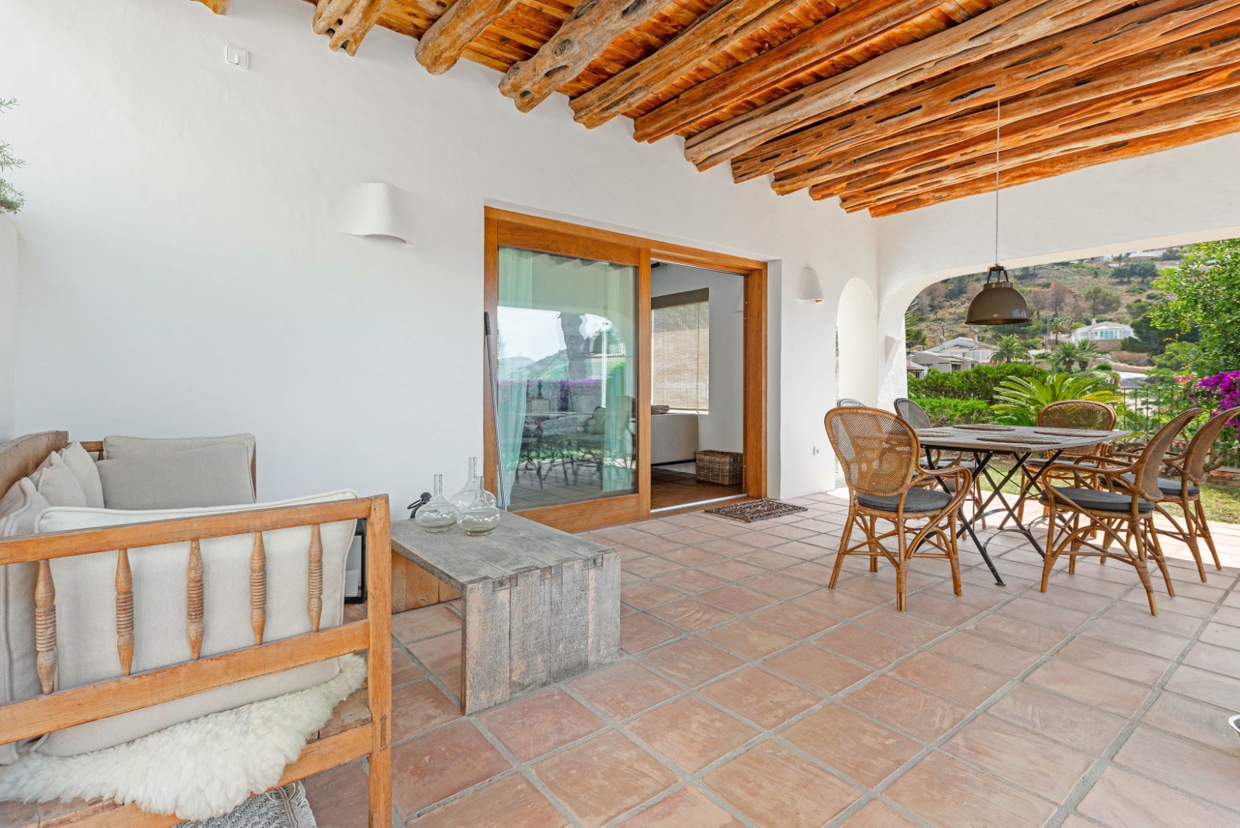 Moraira Property for Sale: Stylish Ibizan Villa Close to El Portet Beach