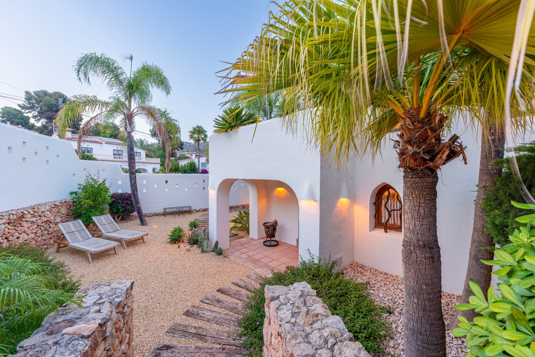Moraira Property for Sale: Stylish Ibizan Villa Close to El Portet Beach