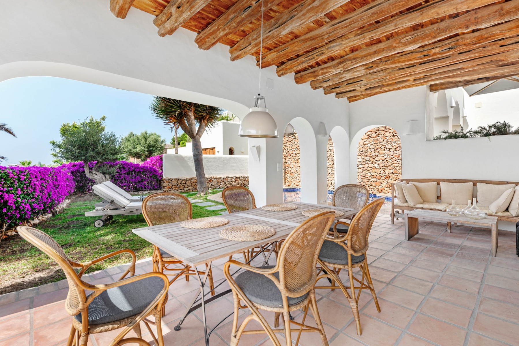 Moraira Property for Sale: Stylish Ibizan Villa Close to El Portet Beach