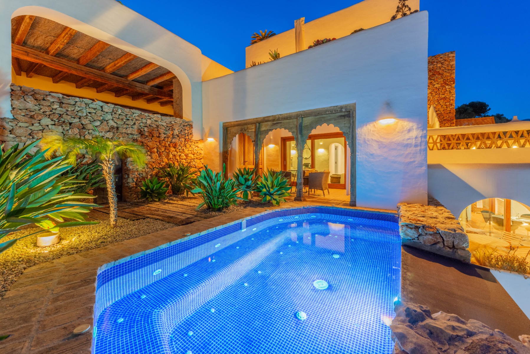 Moraira Property for Sale: Stylish Ibizan Villa Close to El Portet Beach
