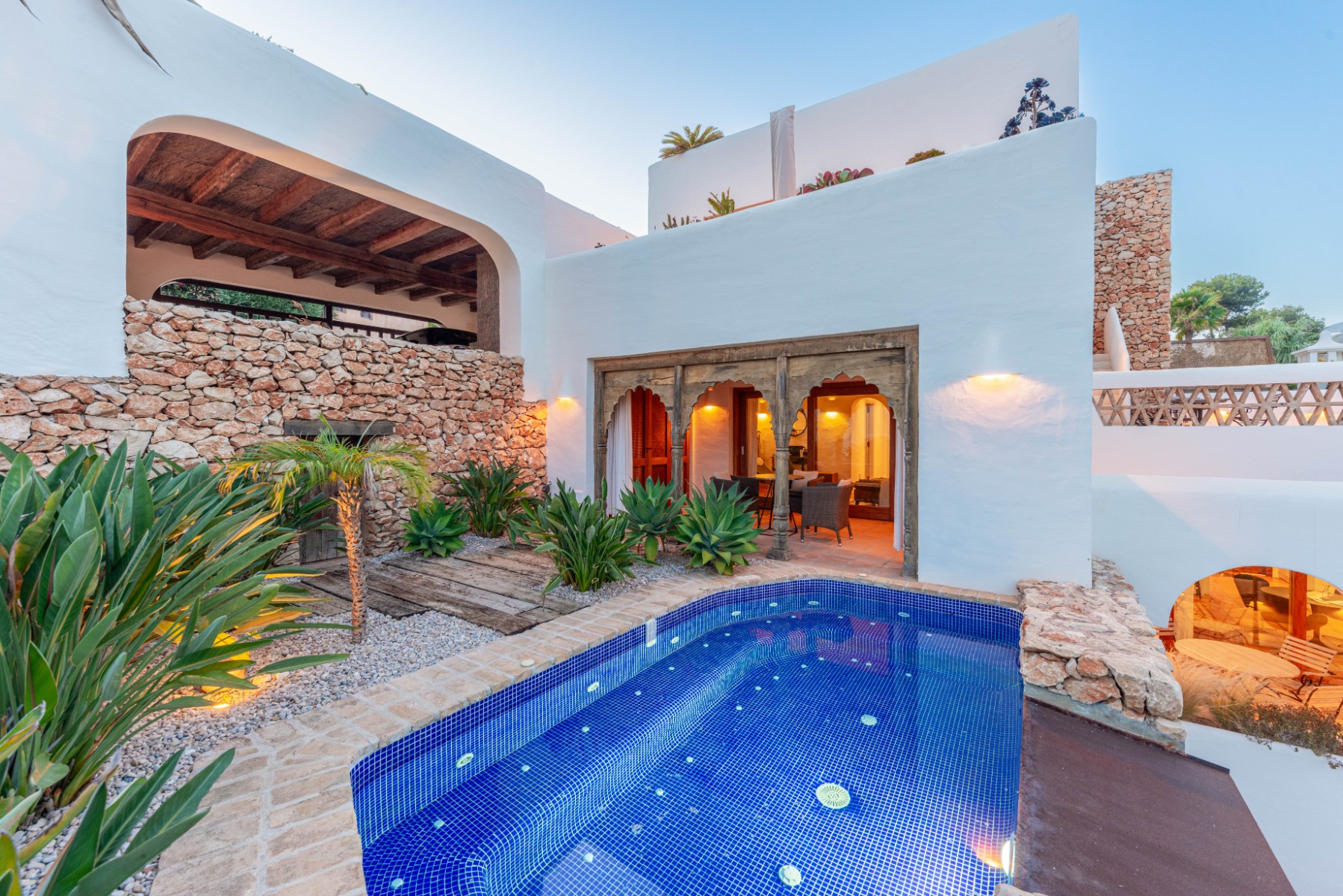 Moraira Property for Sale: Stylish Ibizan Villa Close to El Portet Beach