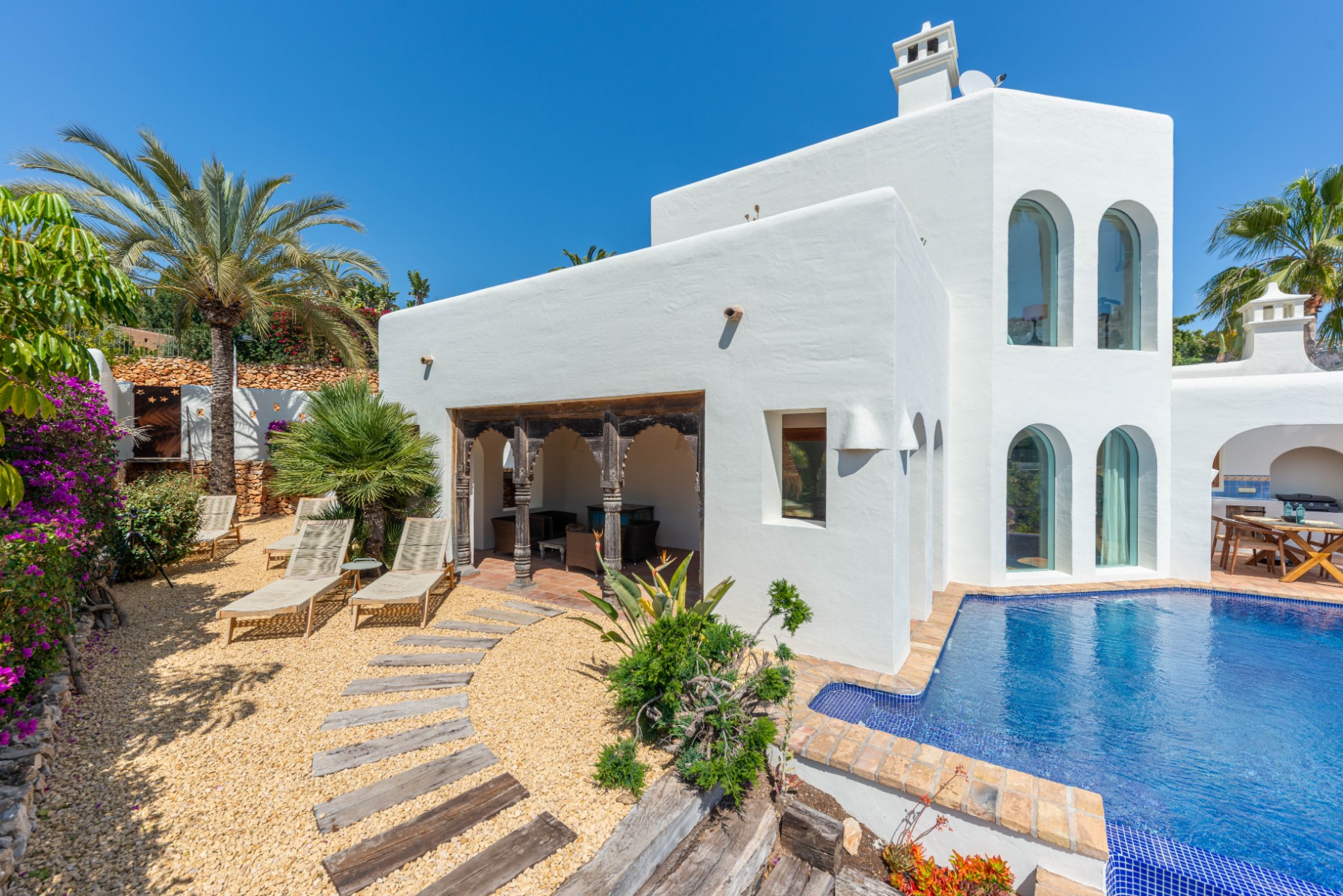 Ibiza-style villa in El Portet, Moraira completely renovated (2024)