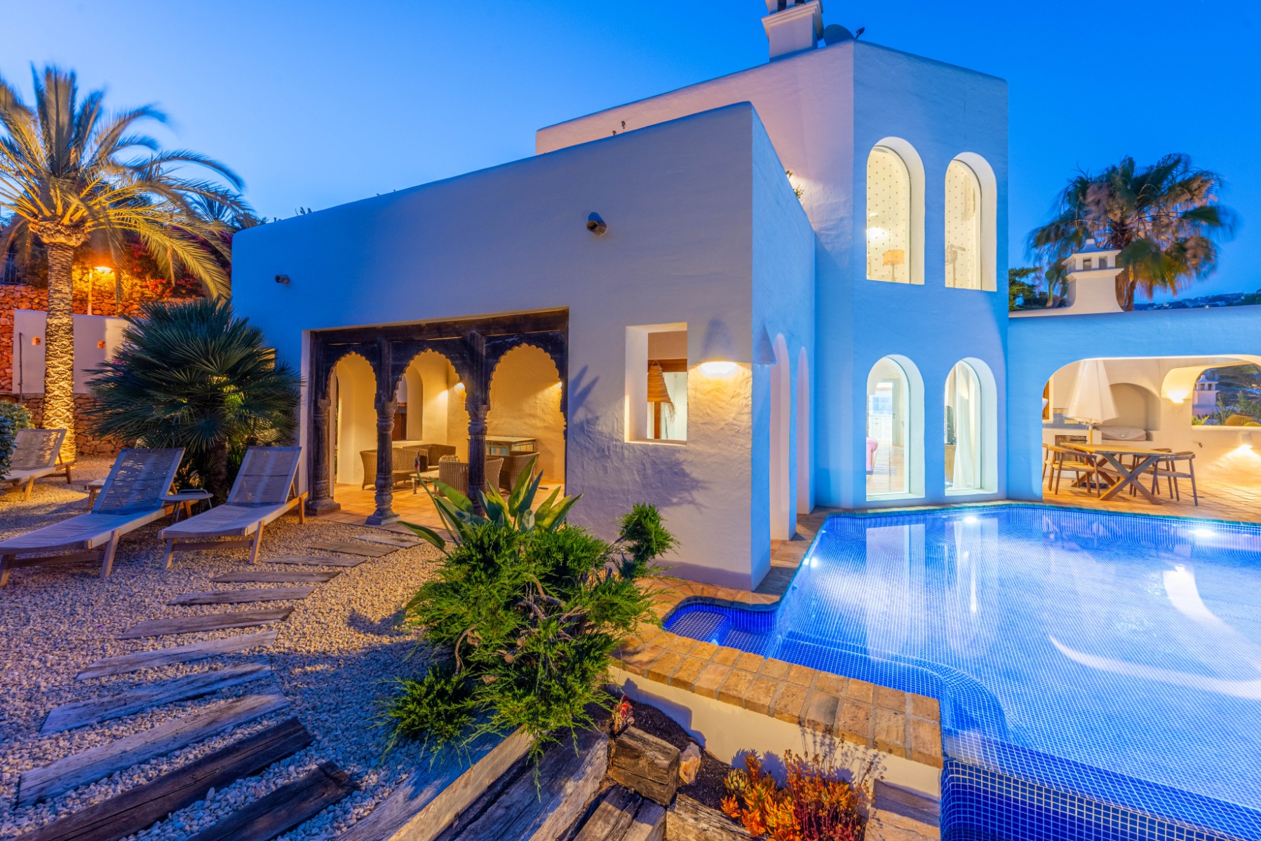 Ibiza-style villa in El Portet, Moraira completely renovated (2024)