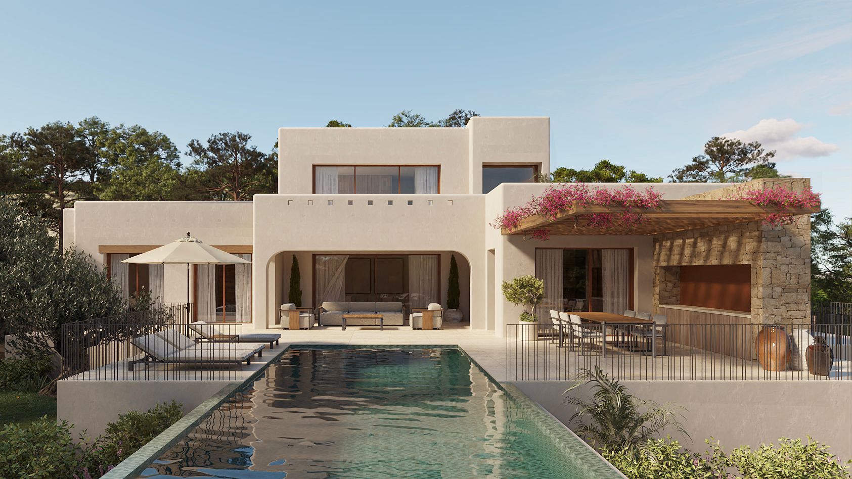 12675DA - Exclusive Ibiza-style villa for sale near La Fustera – Benissa Costa