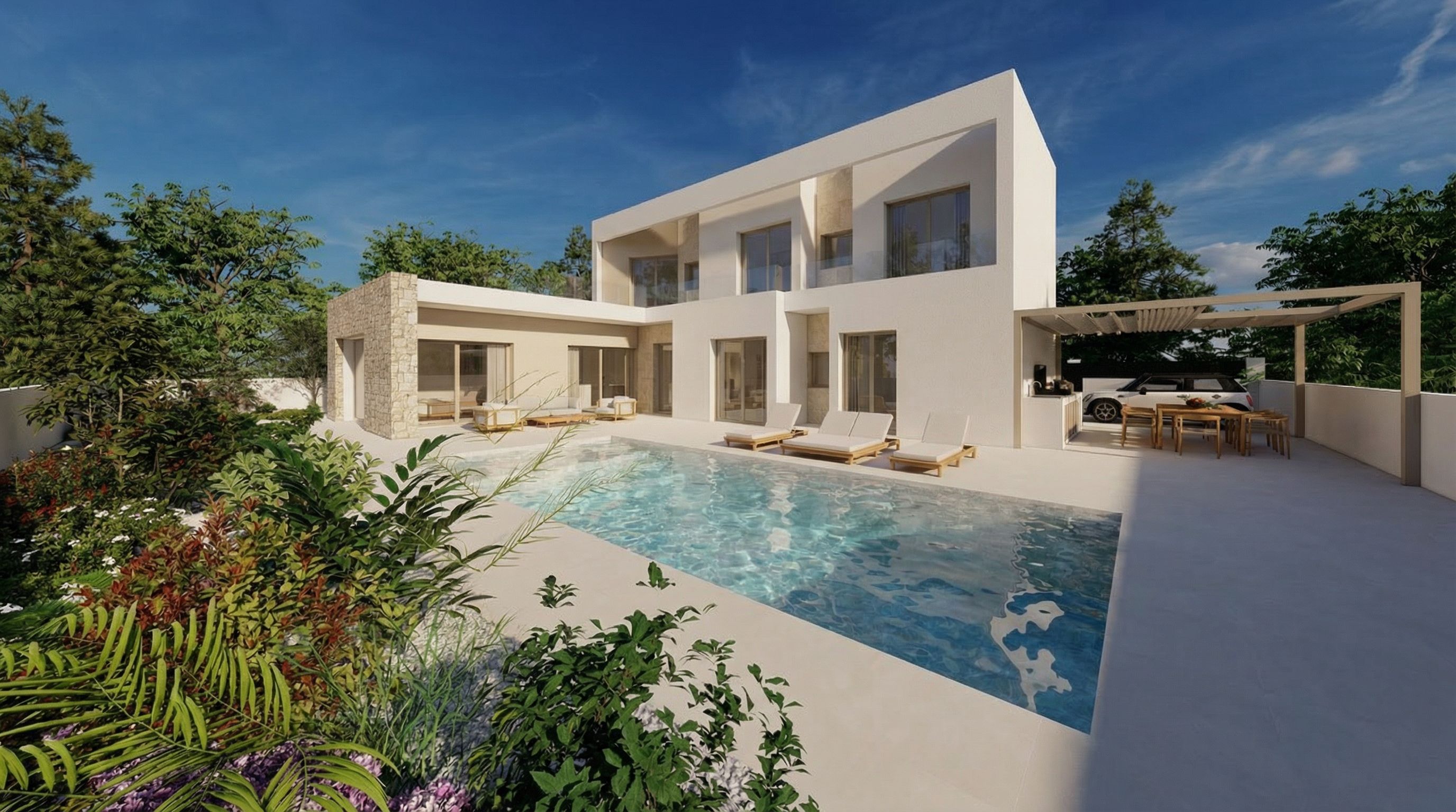 Exclusive new-build villa with panoramic views of the Peñón de Ifach in Enchinent, Calpe