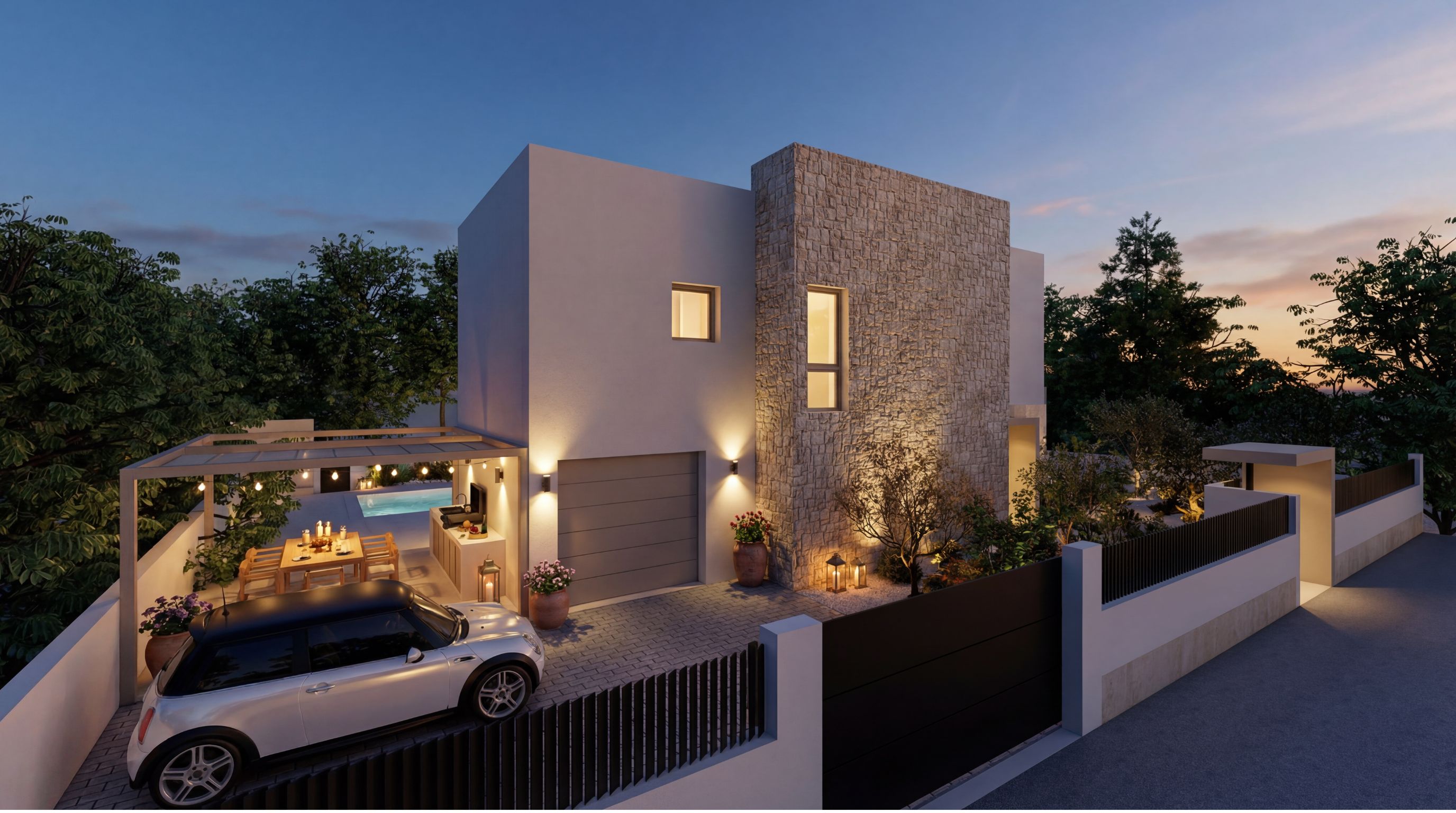 Exclusive new-build villa with panoramic views of the Peñón de Ifach in Enchinent, Calpe