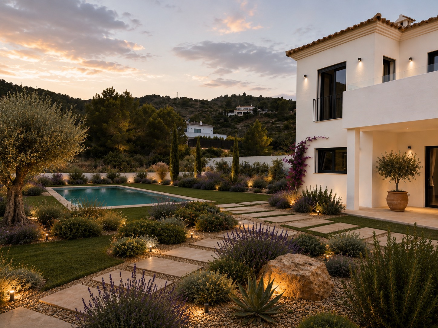12730DR - Villa neuve avec vue dégagée sur la vallée à Pedreguer