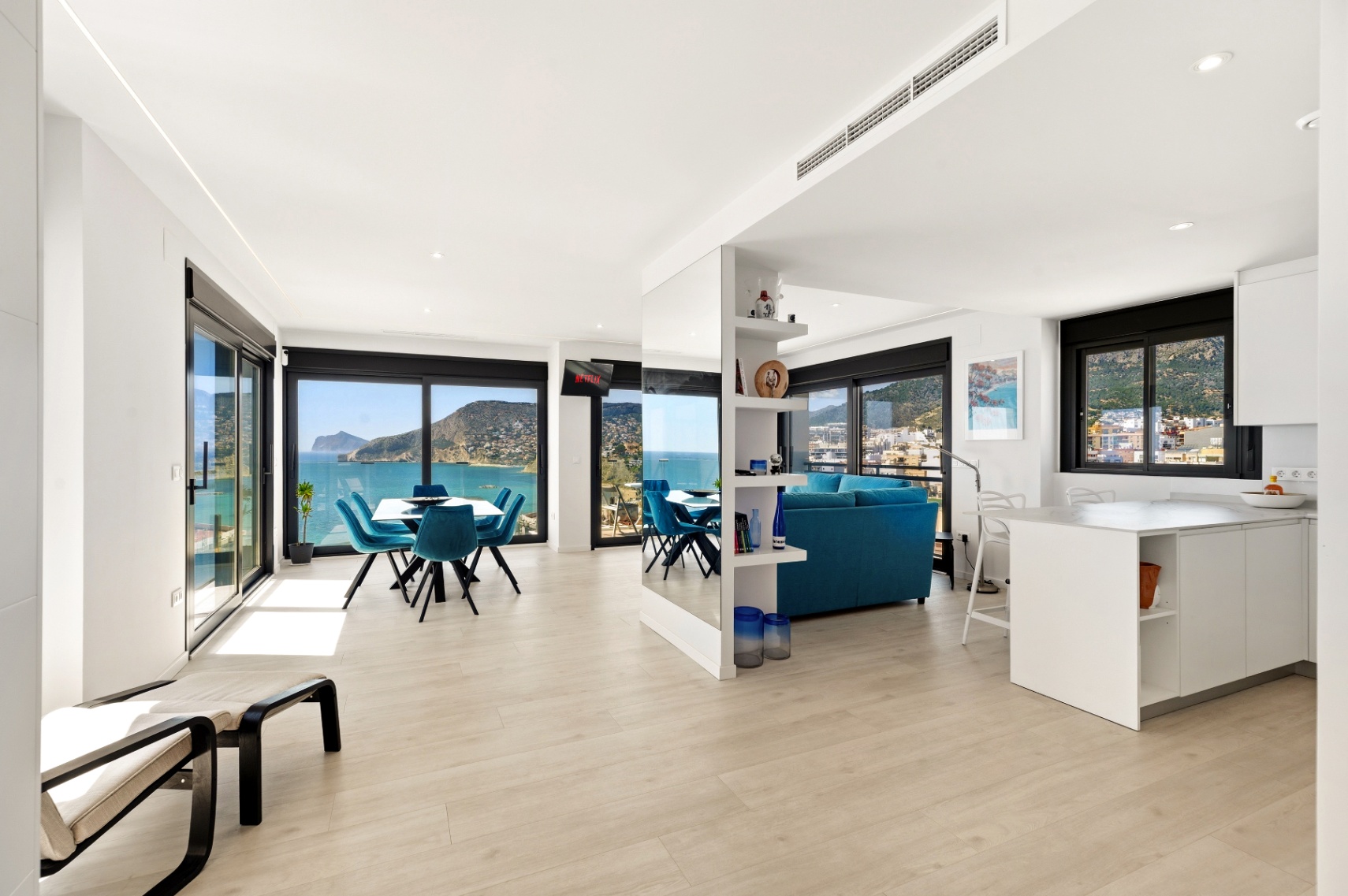 1434NS - Penthouse in Arenal, Calpe — Duplex mit Dachpool und Meerblick