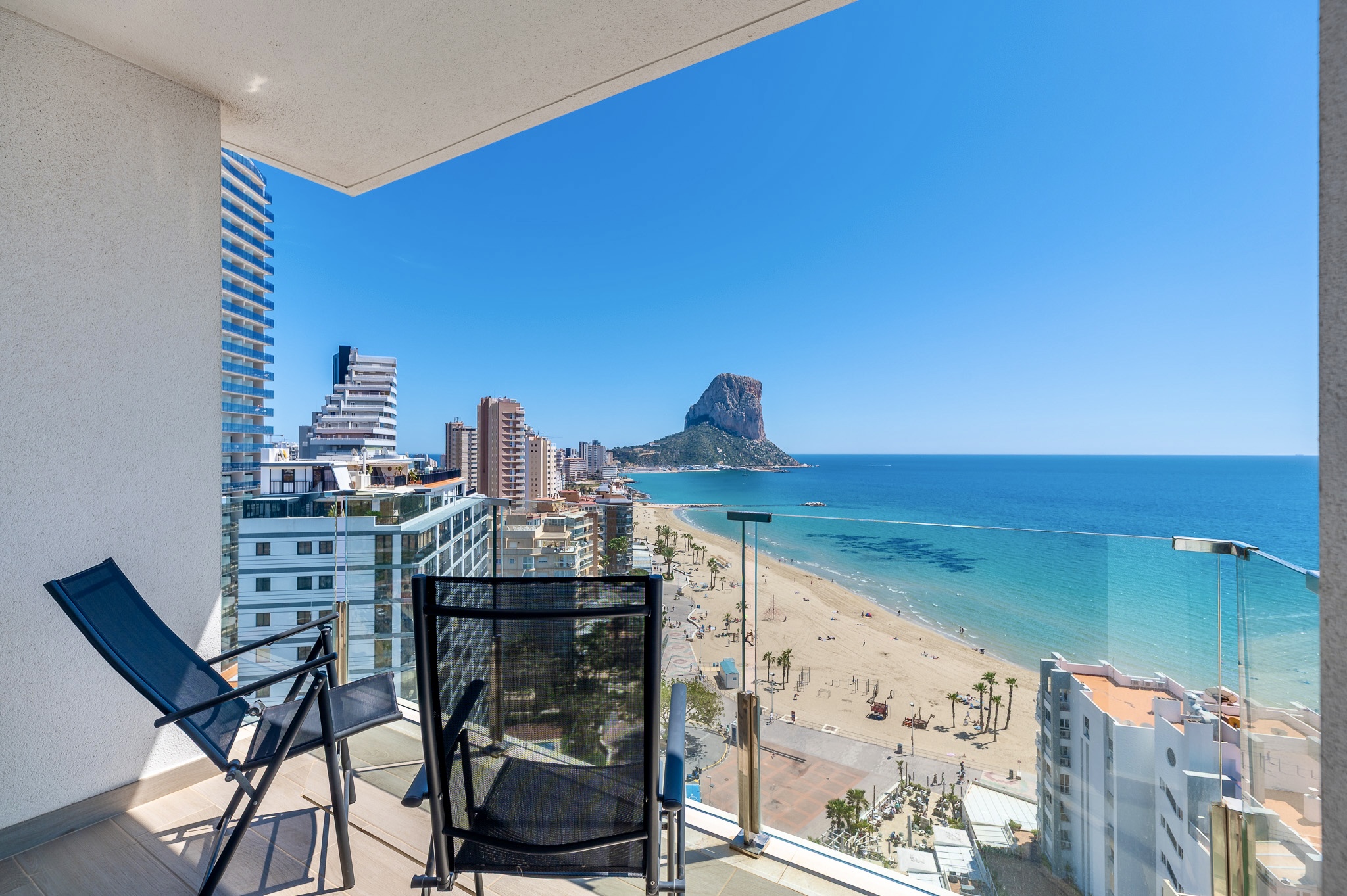 1434NS - Penthouse in Arenal, Calpe — Duplex mit Dachpool und Meerblick