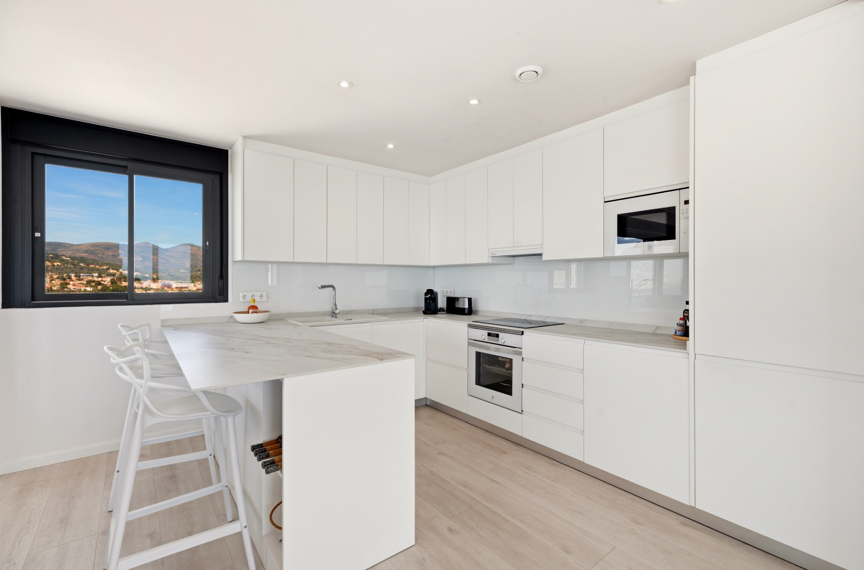 1434NS - Penthouse in Arenal, Calpe — Duplex mit Dachpool und Meerblick