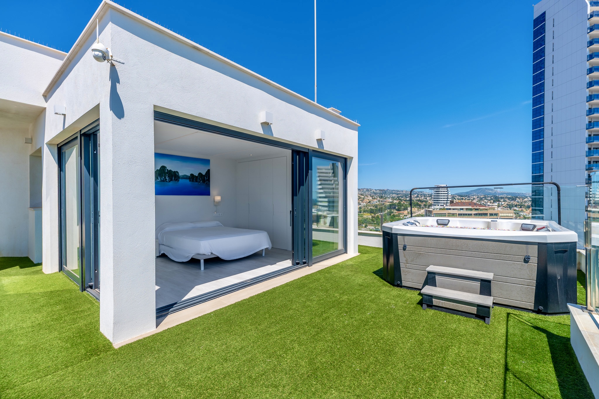 1434NS - Penthouse in Arenal, Calpe — Duplex mit Dachpool und Meerblick