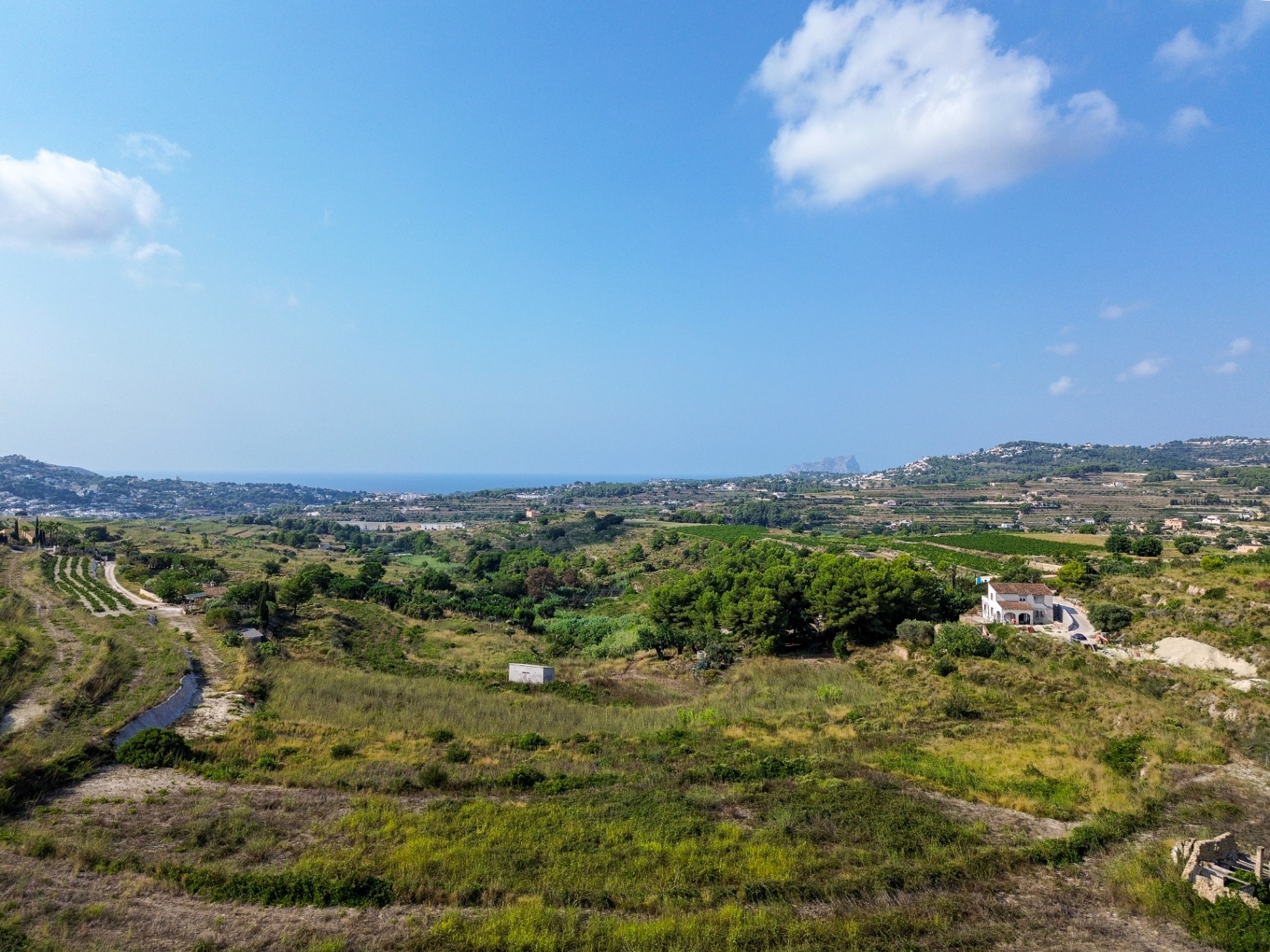12729DA - Finca de obra nueva exclusiva con vista al mar, tranquilidad y espacio en Moraira.