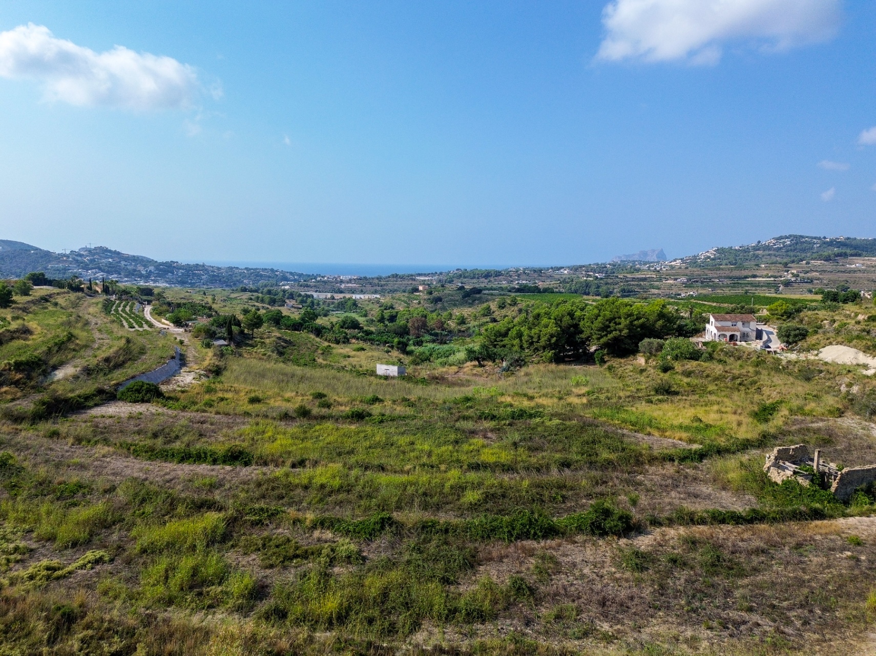 12729DA - Finca de obra nueva exclusiva con vista al mar, tranquilidad y espacio en Moraira.