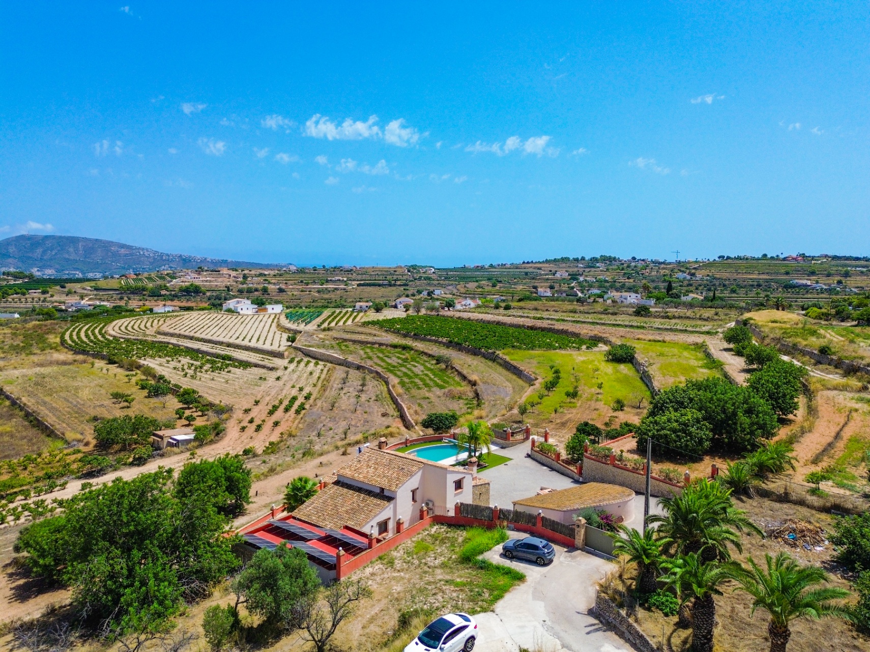 12732NS - Finca con mucho encanto, vistas al mar, privacidad y piscina climatizada cerca de Moraira.