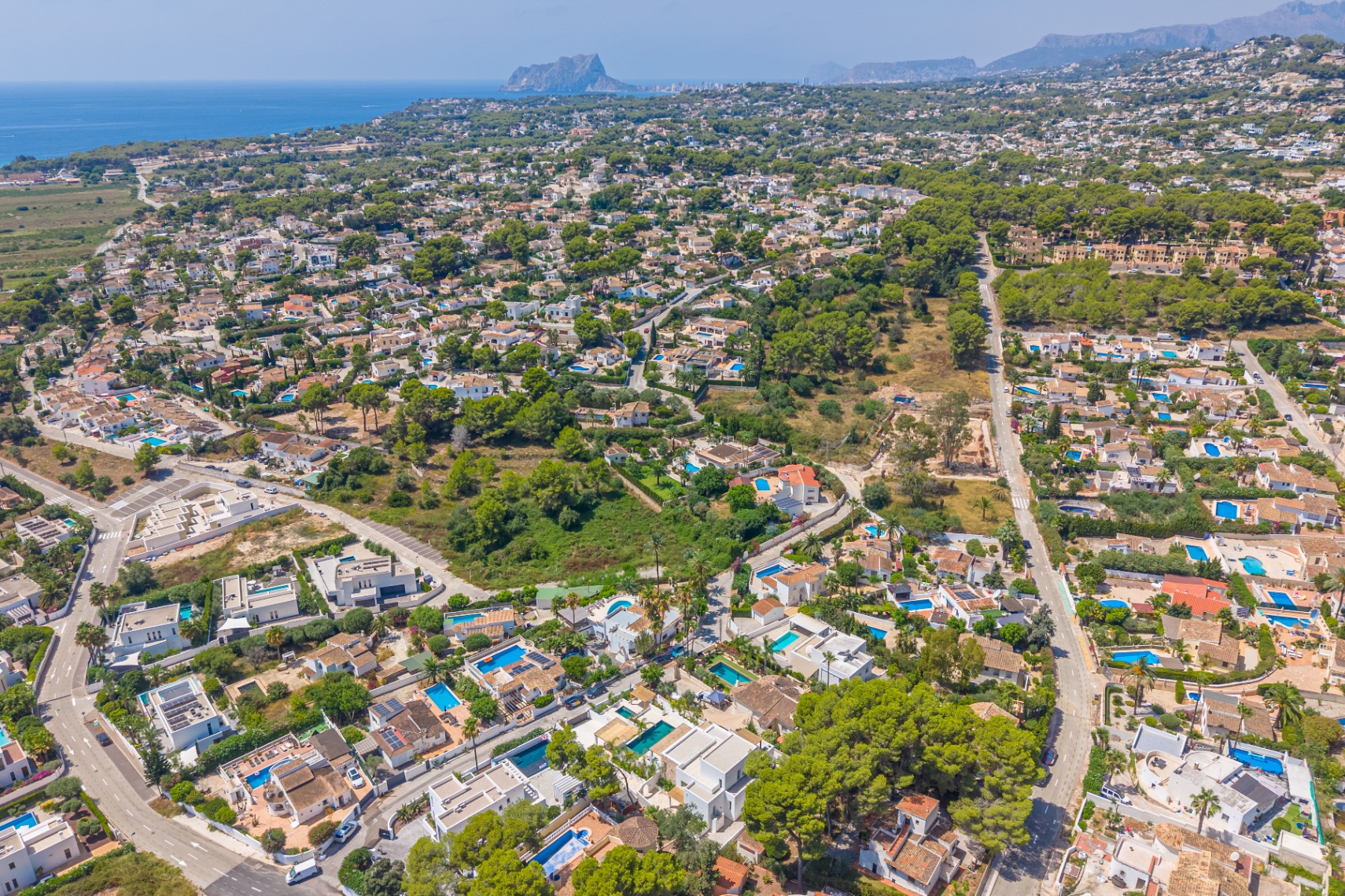 12680NS - Luxury Ibiza-Style Villa for Sale in Moraira with Panoramic Sea Views