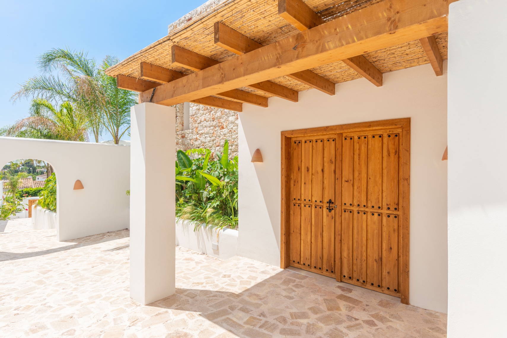 12680NS - Luxury Ibiza-Style Villa for Sale in Moraira with Panoramic Sea Views