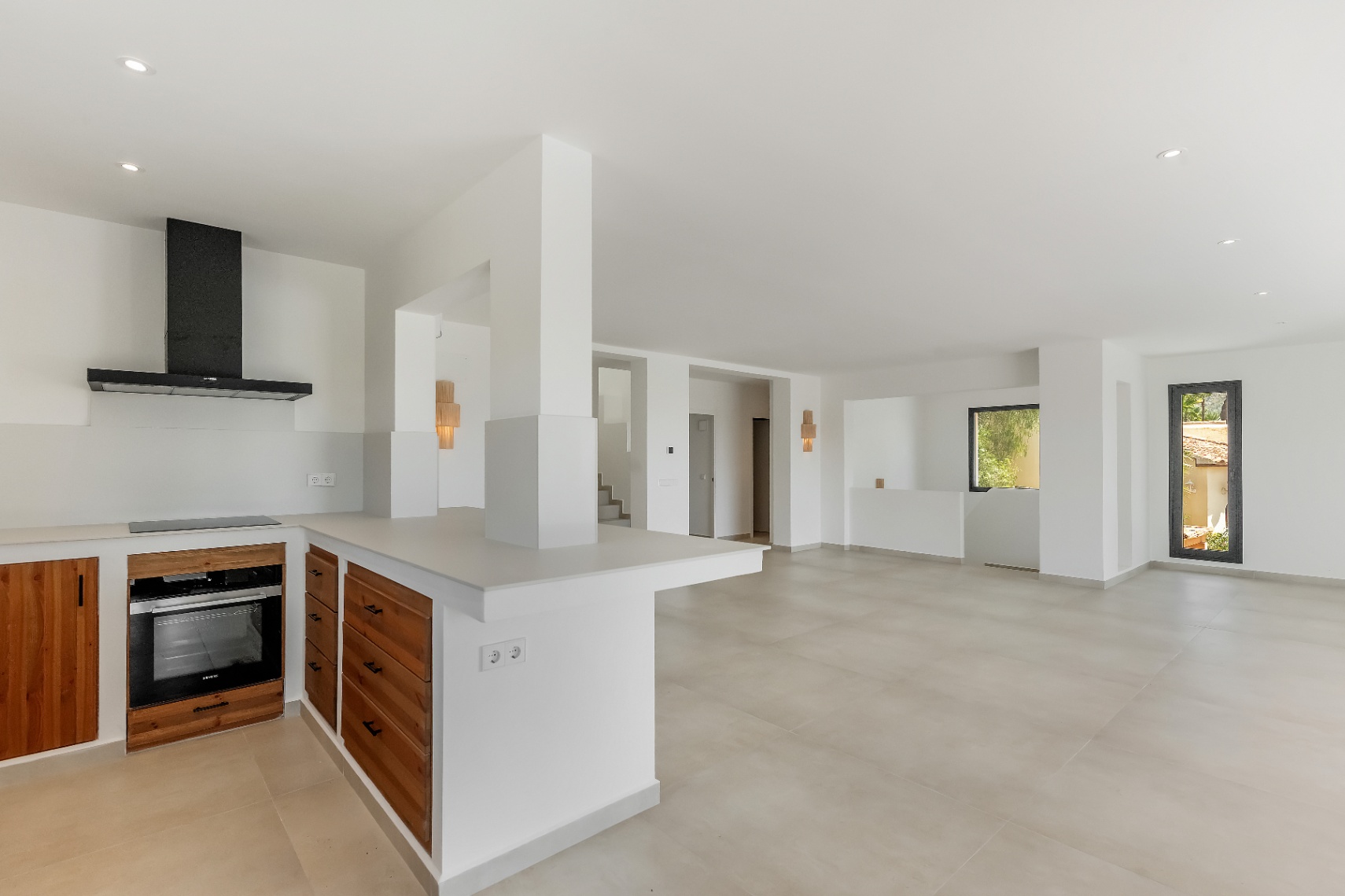 12680NS - Luxury Ibiza-Style Villa for Sale in Moraira with Panoramic Sea Views