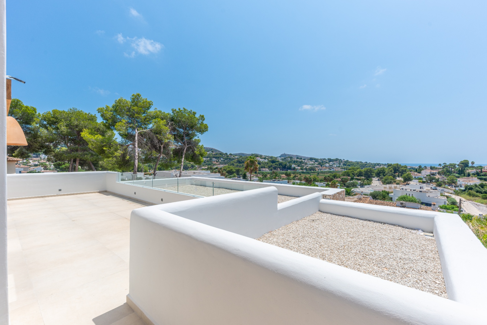 12680NS - Luxury Ibiza-Style Villa for Sale in Moraira with Panoramic Sea Views