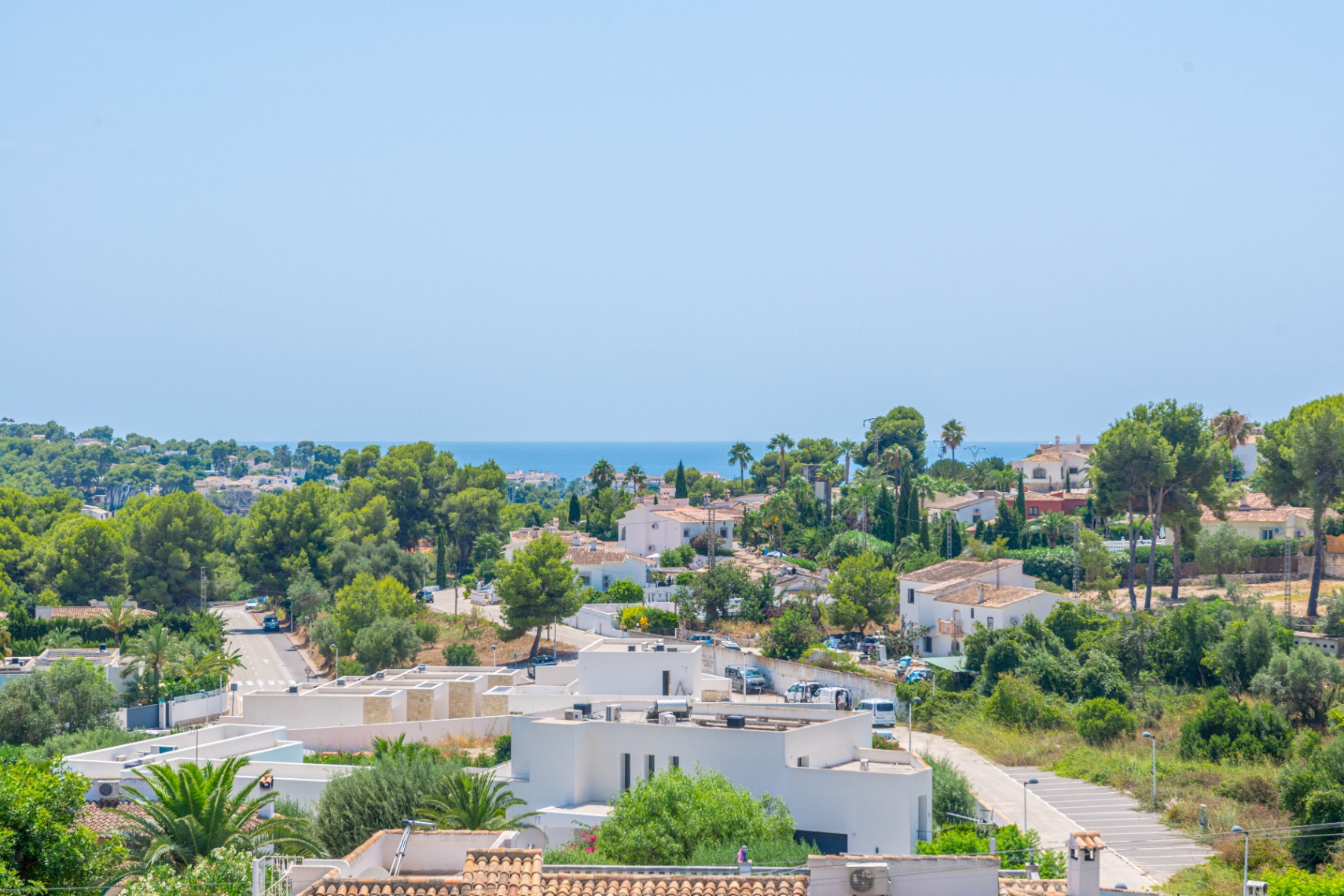 12680NS - Luxury Ibiza-Style Villa for Sale in Moraira with Panoramic Sea Views