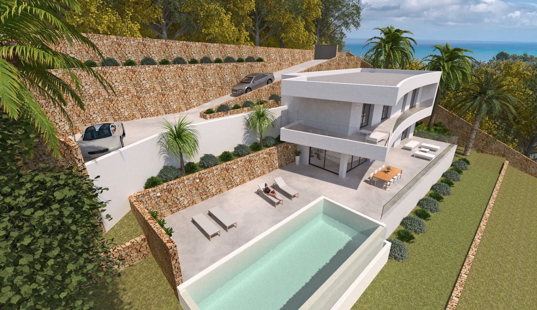 12738DR - Modern villa with panoramic views of Jávea and the Mediterranean Sea