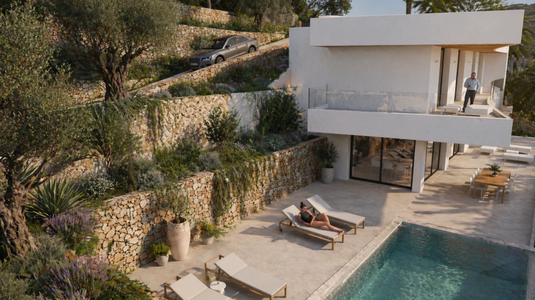 Modern villa with panoramic views of Jávea and the Mediterranean Sea