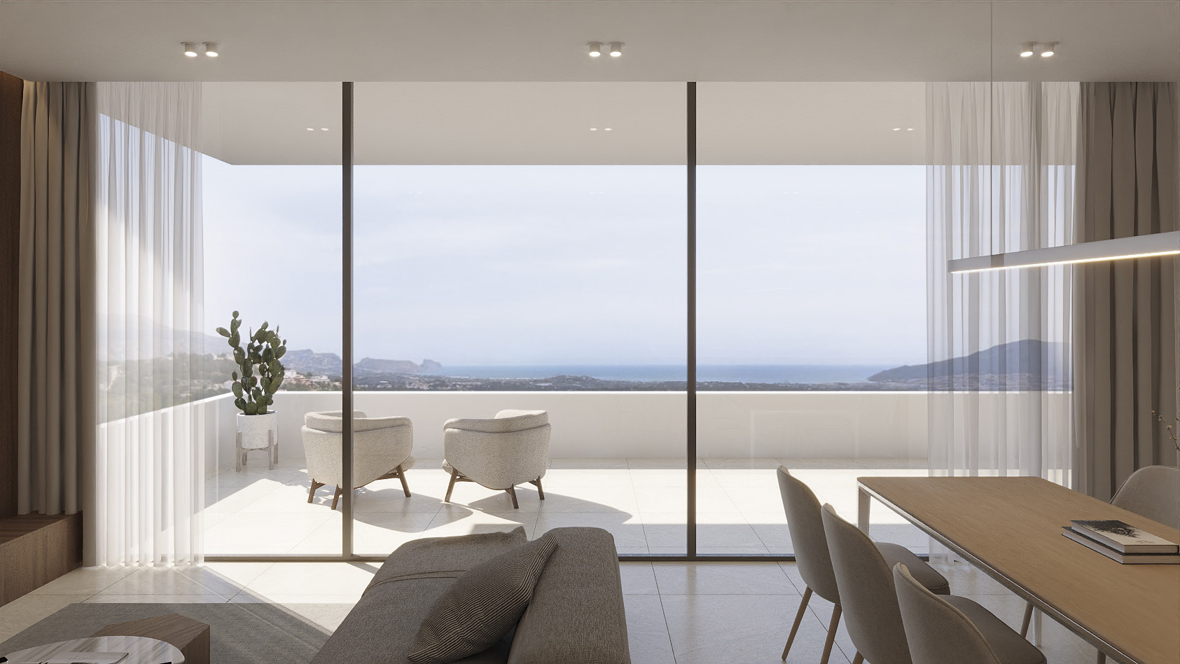 Living among light, space, and tranquility, close to Altea