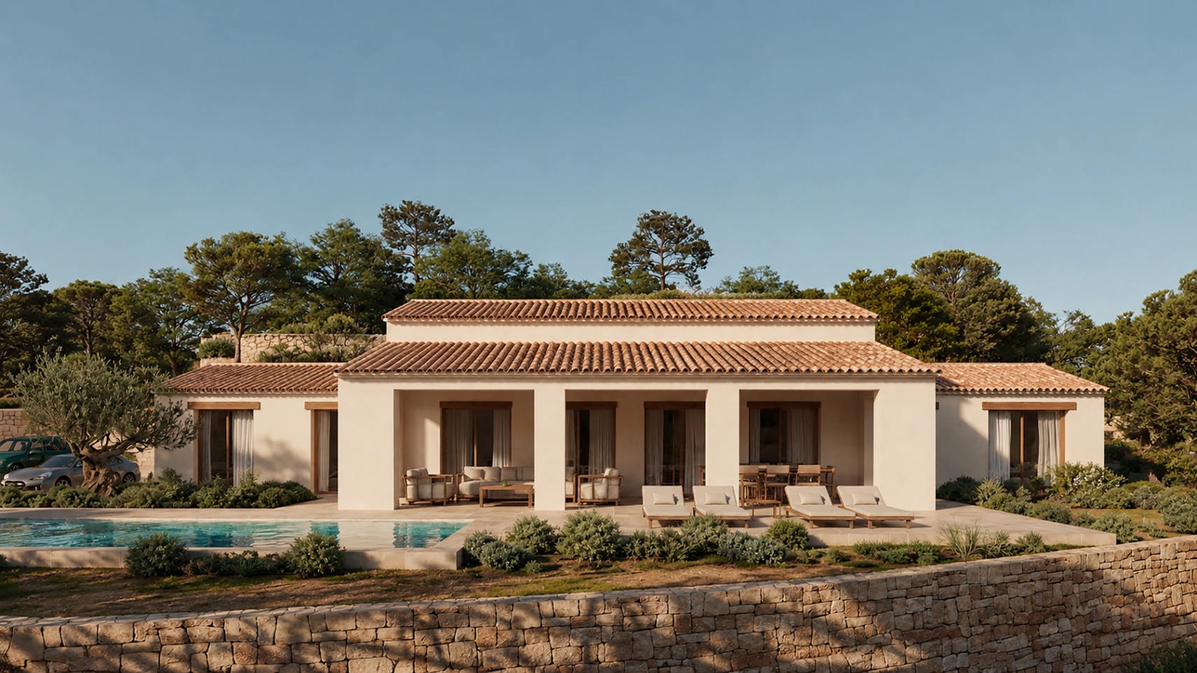 Characterful single-storey new build finca on a spacious 11,600 m² in Benissa.