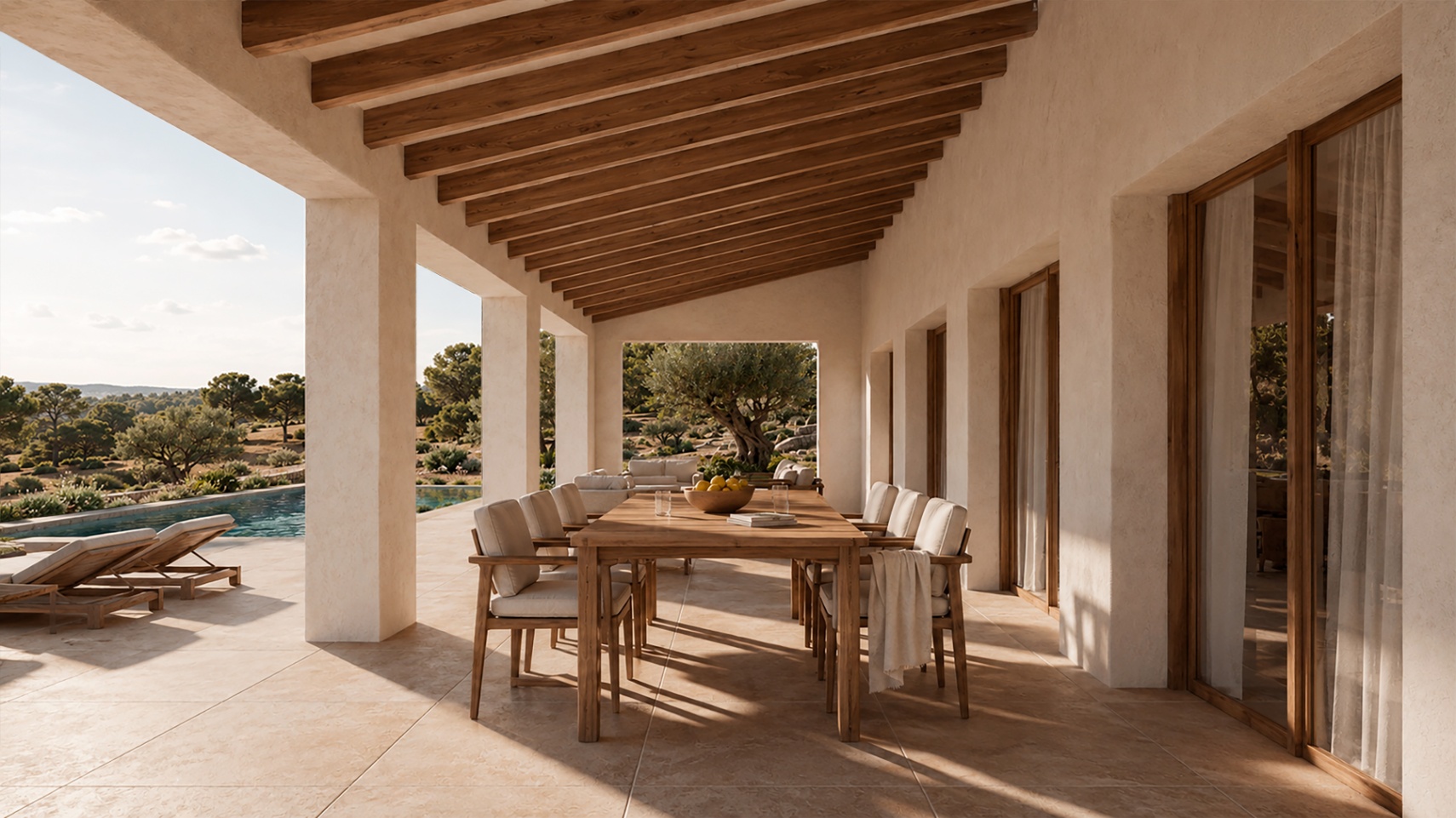 Characterful single-storey new build finca on a spacious 11,600 m² in Benissa.
