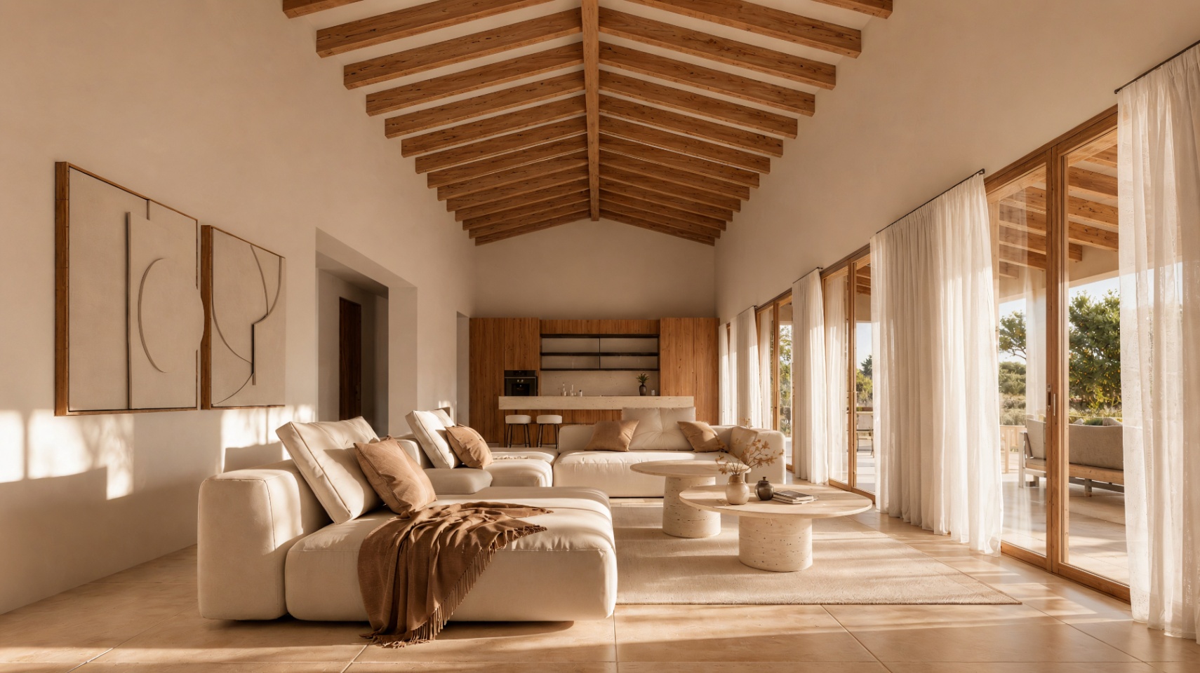 Characterful single-storey new build finca on a spacious 11,600 m² in Benissa.