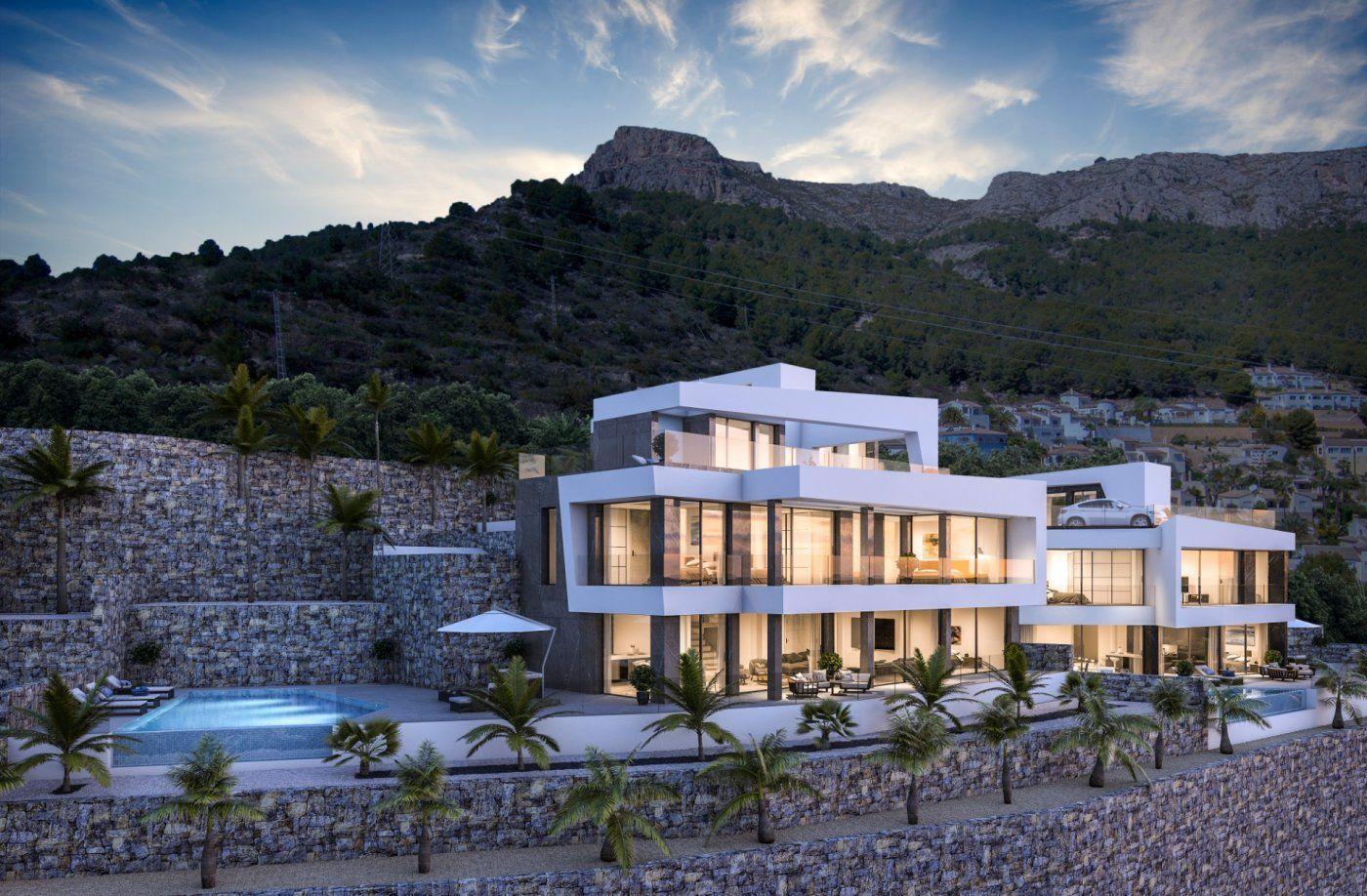 874DA - Neues Projekt luxuriöser moderner Villen in Calpe mit Panoramablick auf das Meer