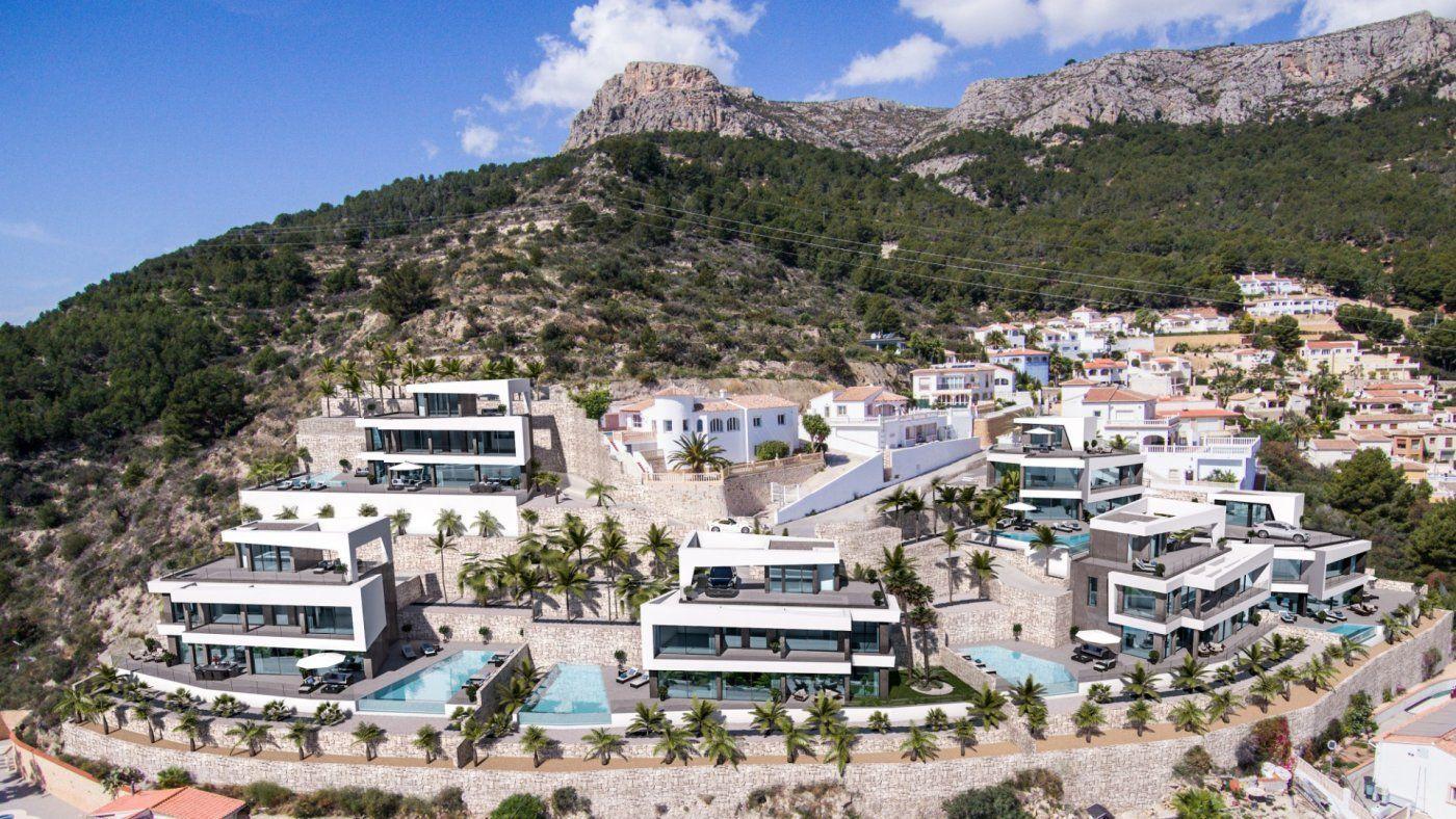 874DA - Neues Projekt luxuriöser moderner Villen in Calpe mit Panoramablick auf das Meer