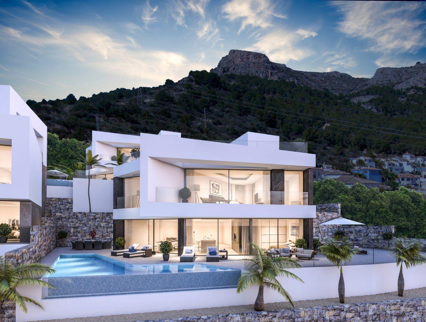 874DA - Neues Projekt luxuriöser moderner Villen in Calpe mit Panoramablick auf das Meer
