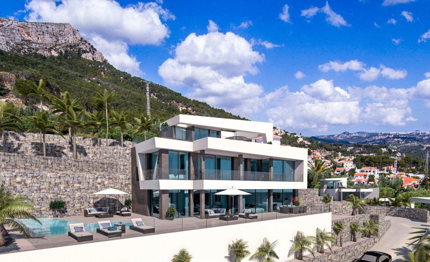 874DA - Neues Projekt luxuriöser moderner Villen in Calpe mit Panoramablick auf das Meer