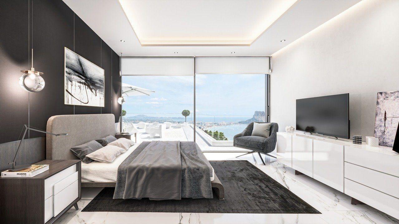 875DA - Moderne, geräumige Villa mit Blick auf die Berge und das Meer in Calpe
