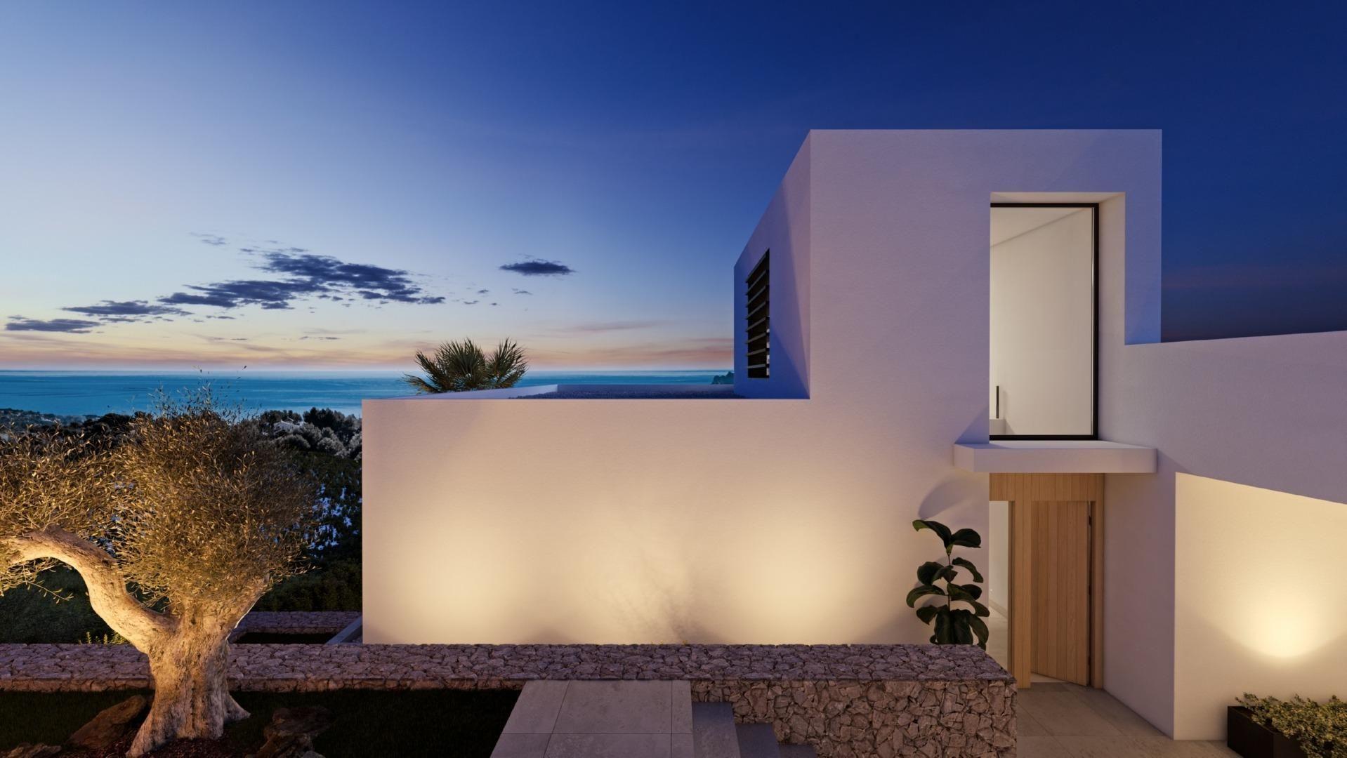 878DA - Villas de luxe avec vue sur la mer et la montagne à Altea la Vieja