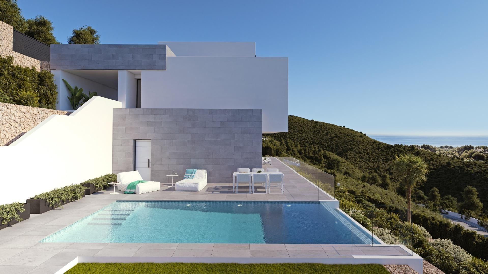 878DA - Villas de luxe avec vue sur la mer et la montagne à Altea la Vieja