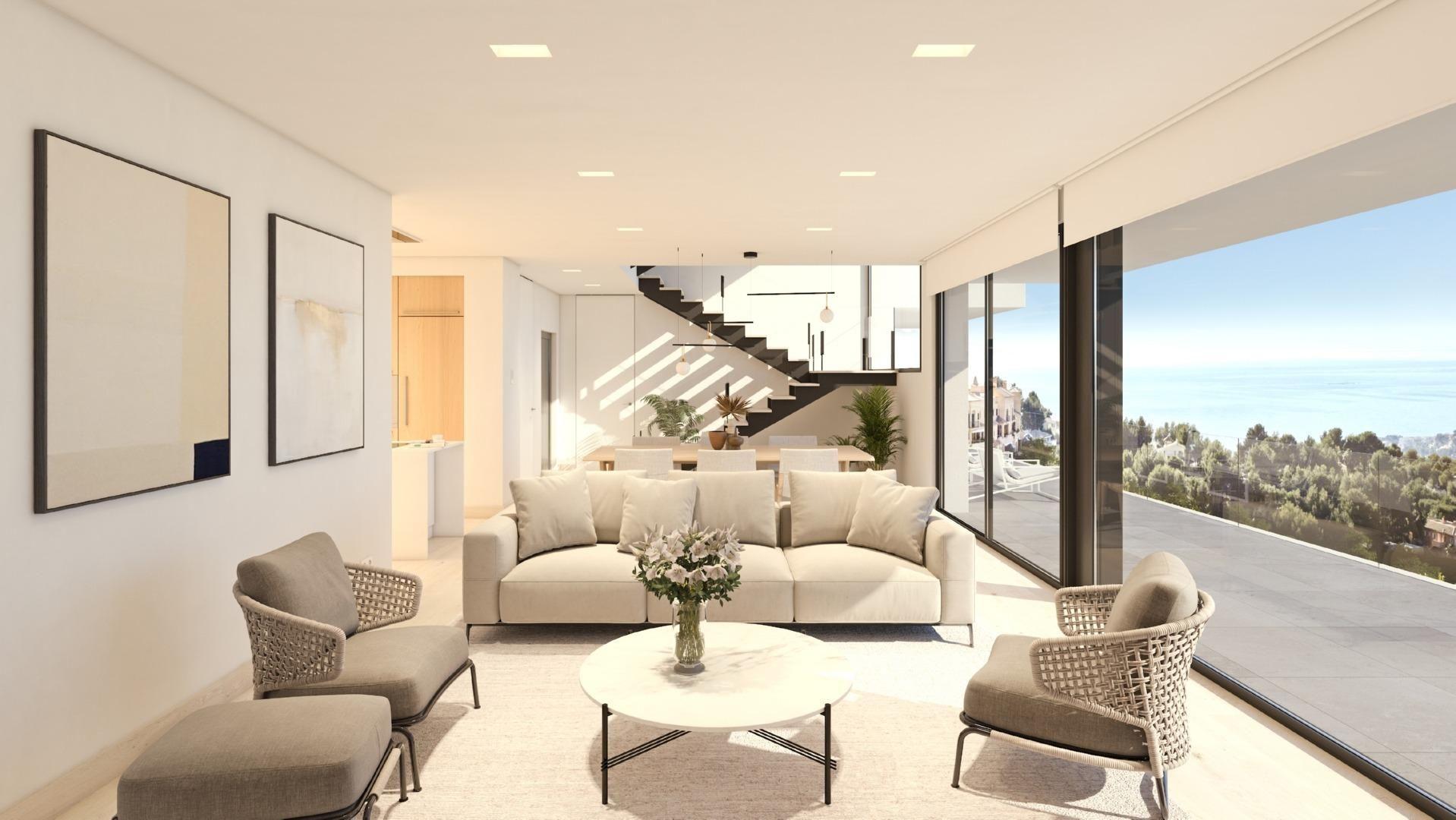878DA - Villas de luxe avec vue sur la mer et la montagne à Altea la Vieja