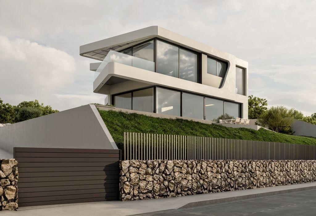 934DA - Designer-Villa mit Panoramablick in Altea