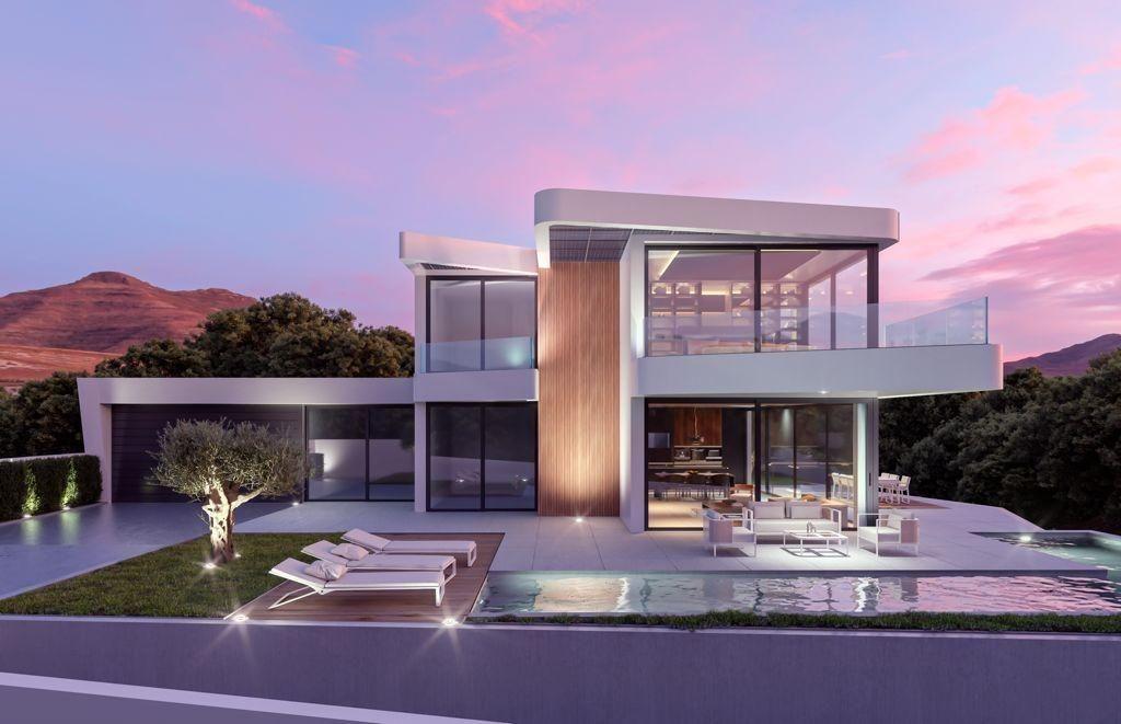 934DA - Designer-Villa mit Panoramablick in Altea